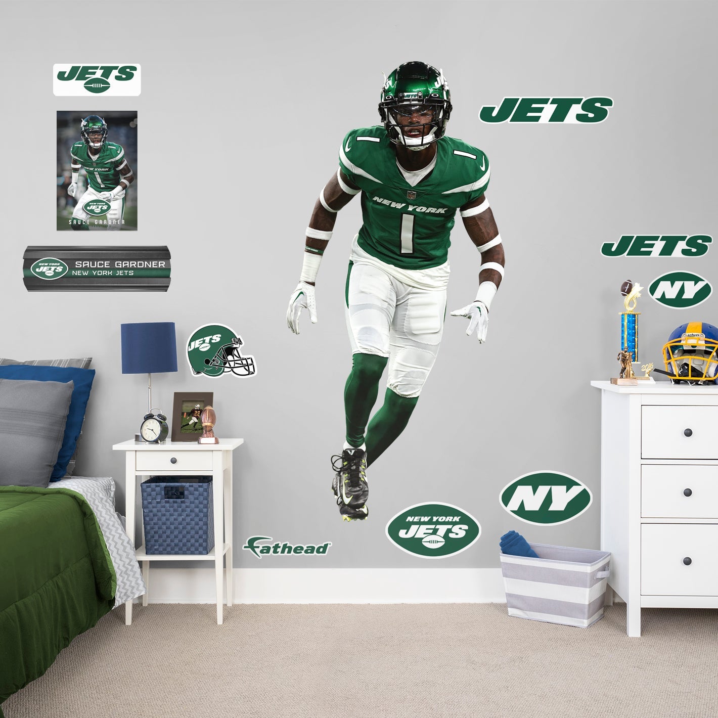 Fathead 1900-03476-001 32-Inches W x 50-Inches H Self-adhesive Multiple colors/finishes Sports Wall Decal