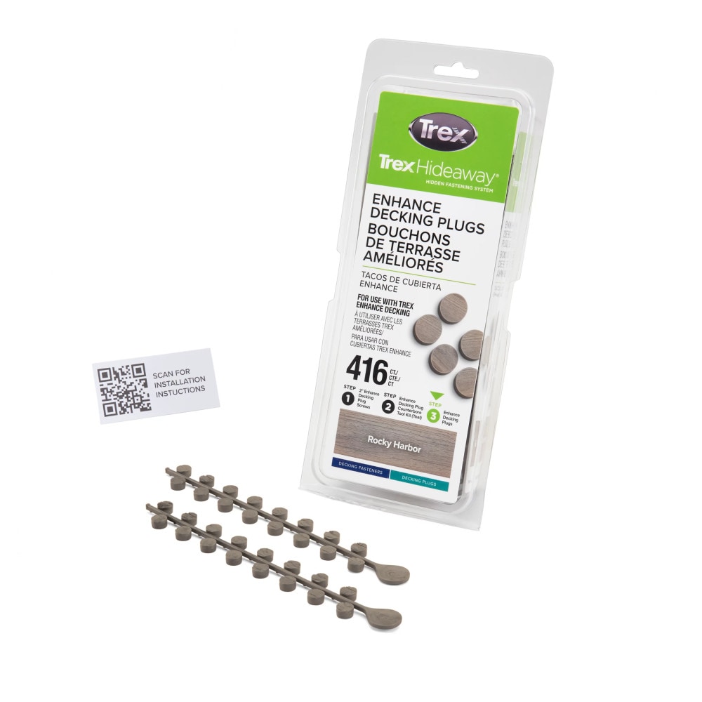 Trex TPSDFRH41601 Hideaway 1 Millimeters Rocky Harbor Hidden Deck Fastener 936 Square feet ( 416 -Pack )