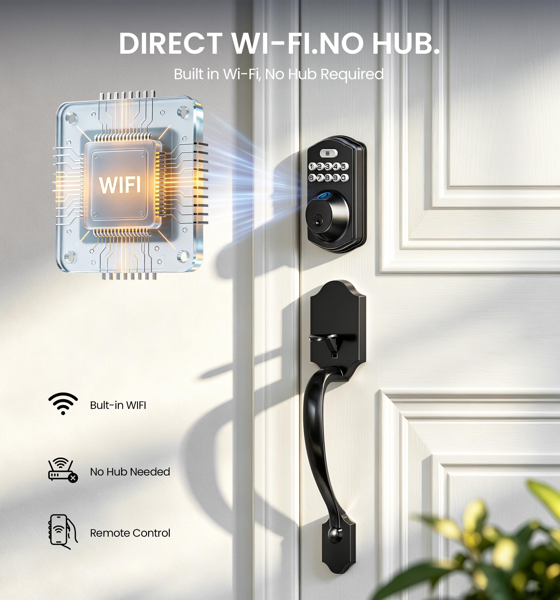 UUDULY LUU0807U277 Electronic-Door-Locks - View #2