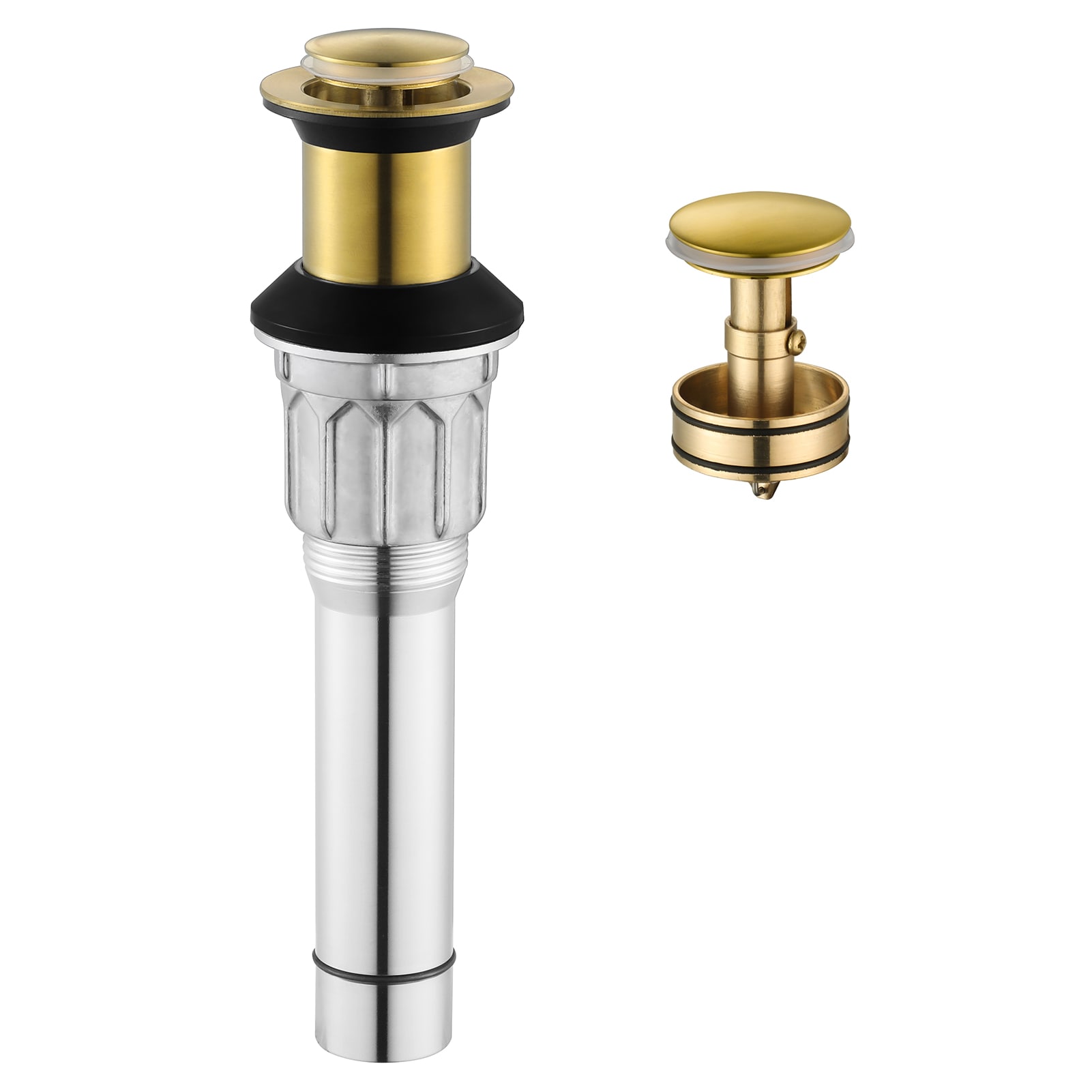 PARLOS 2108608 Iris Brushed Gold Bathroom Sink pop up drain