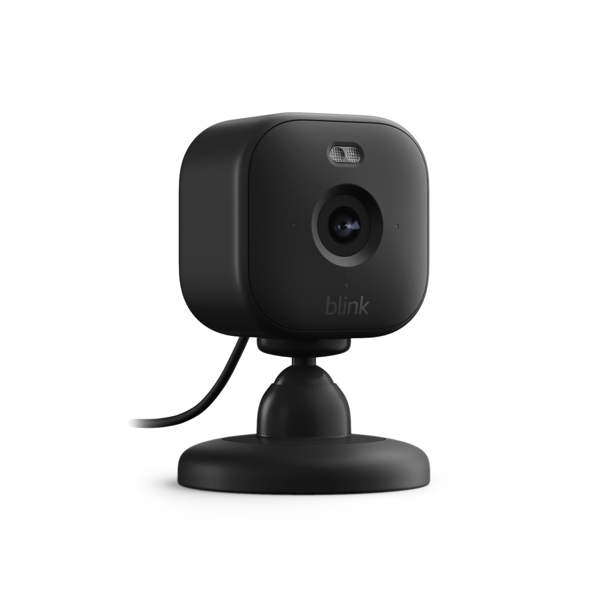 Blink Mini 2 - Plug-in Smart Security Camera with HD Night View in Color, Built-in Spotlight, Two-way Audio and Motion Detection, Works with Alexa - Black