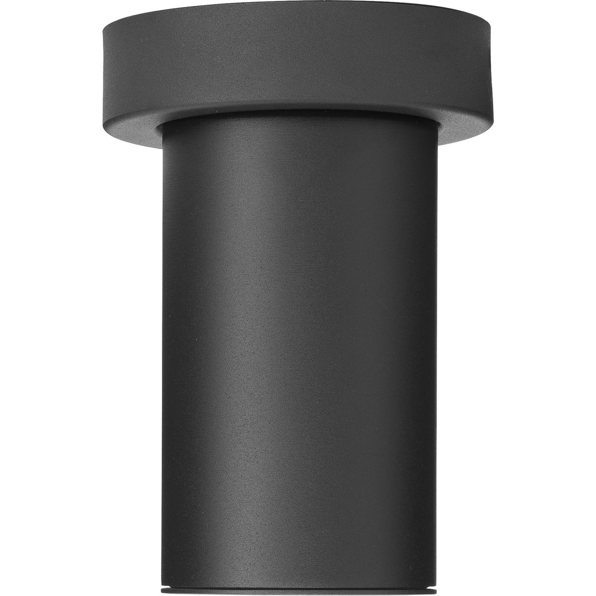 Progress Lighting P550139-031-30 3IN Cylinders 1 -Light 5.09-in Black Indoor/Outdoor Integrated LED Flush Mount Light