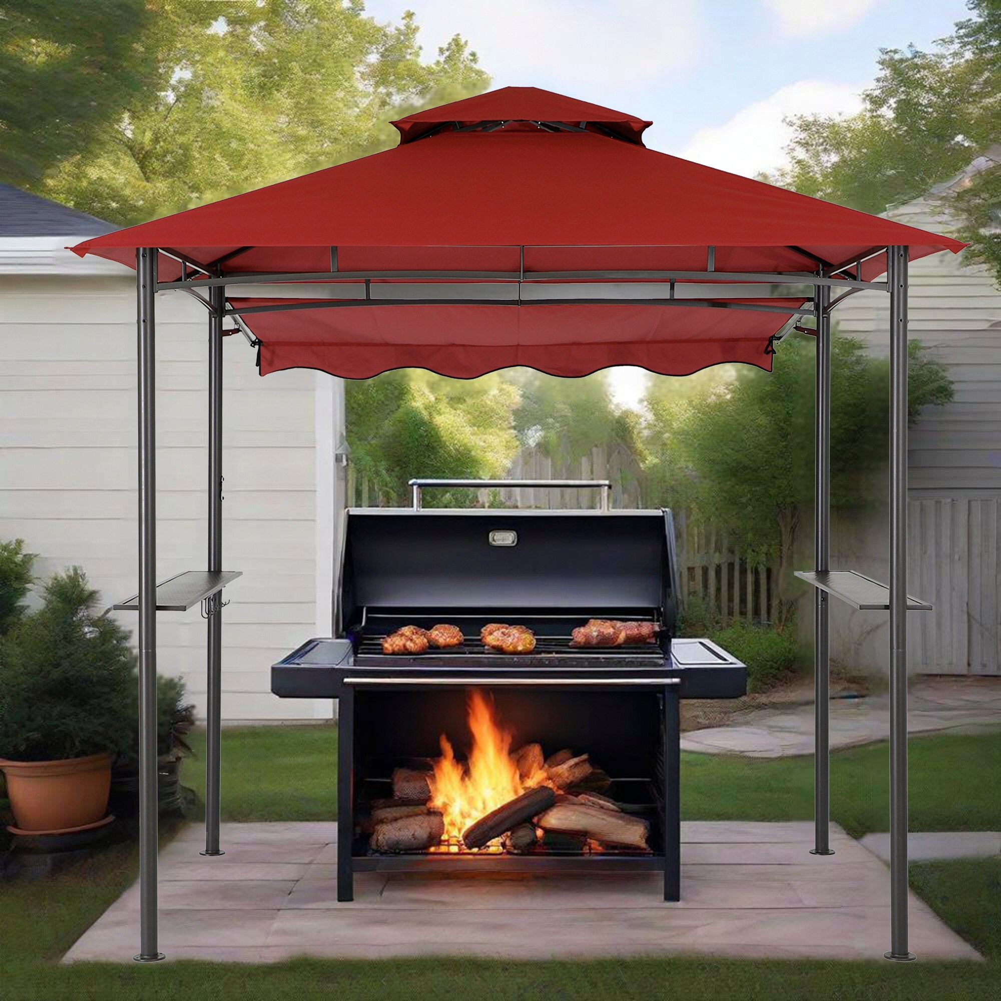 StarEcho CH-G85-CR Wood-Resin-Gazebos - View #6