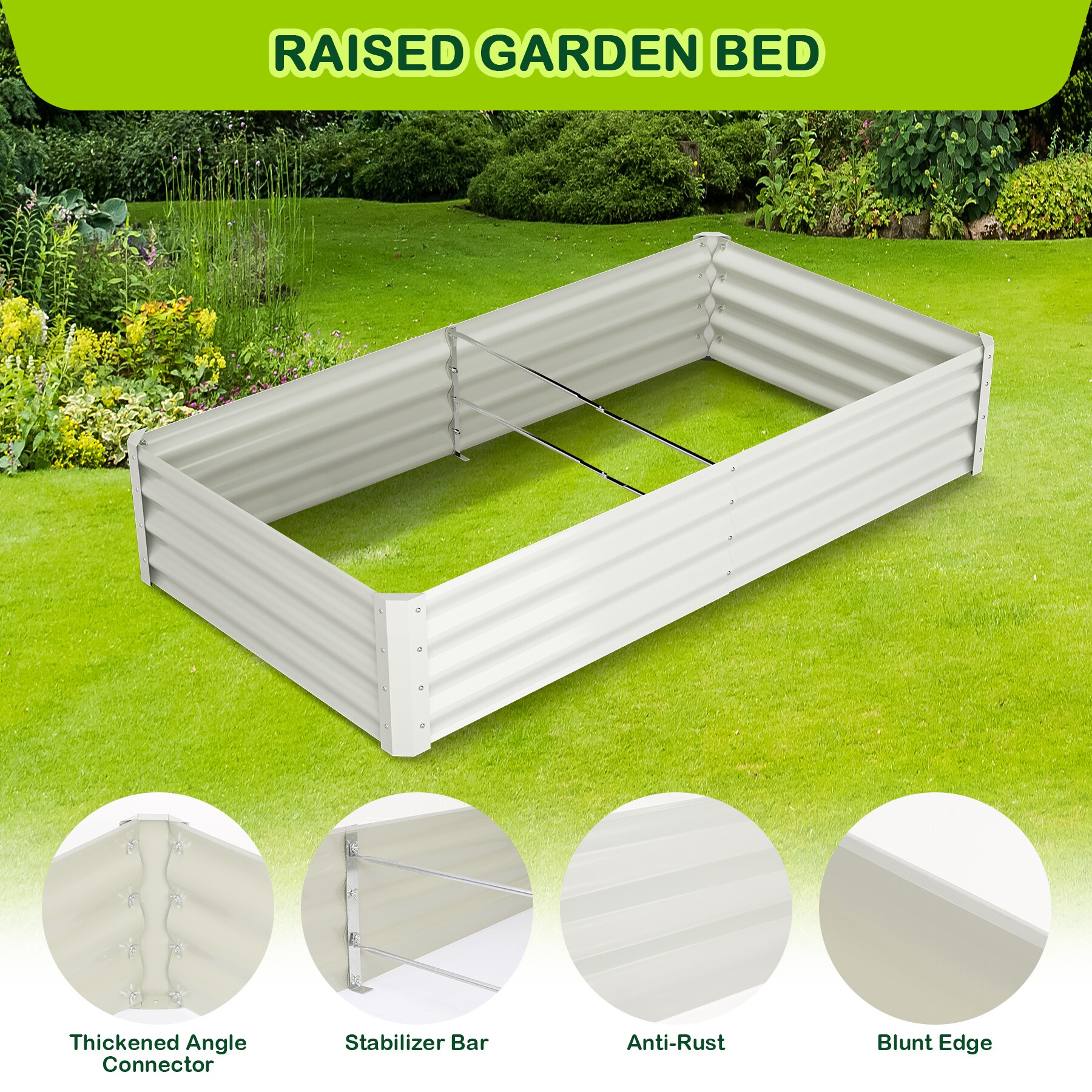 IdealHouse CO-SQXW0FPAB5RN Raised-Planter-Boxes - View #5