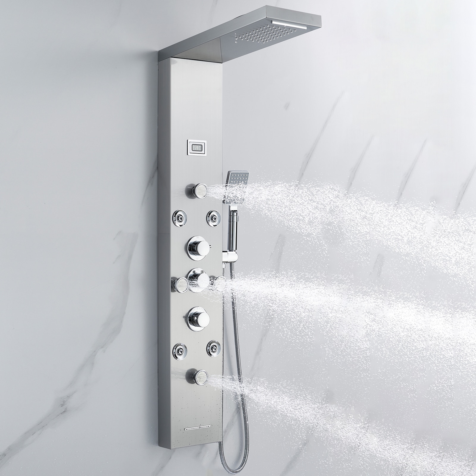 BYH SS-5001-NPC Showerhead-Bar-Panels - View #7