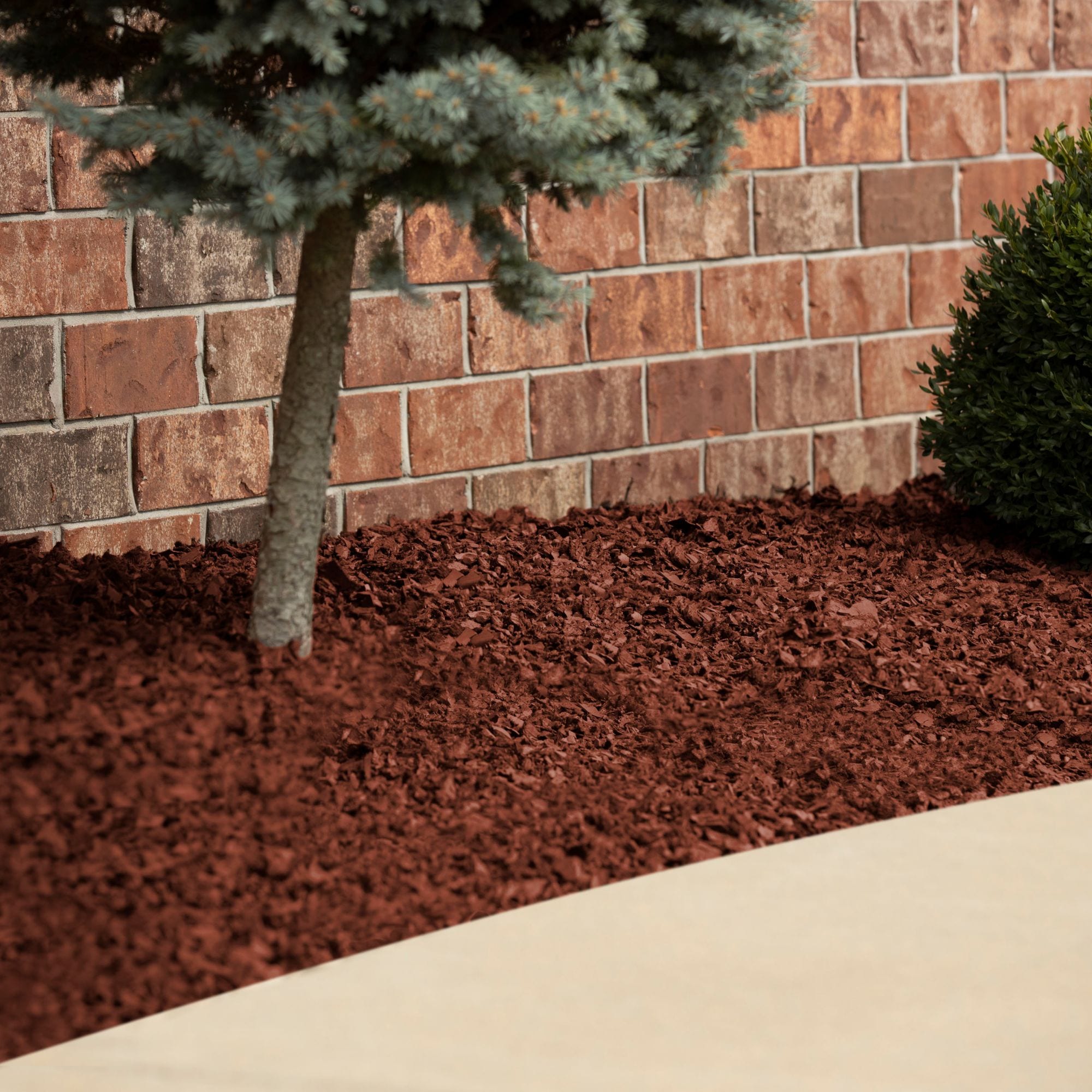 GroundSmart 37.5-cu ft Red Rubber Nuggets Bulk Rubber Mulch (Certified ...