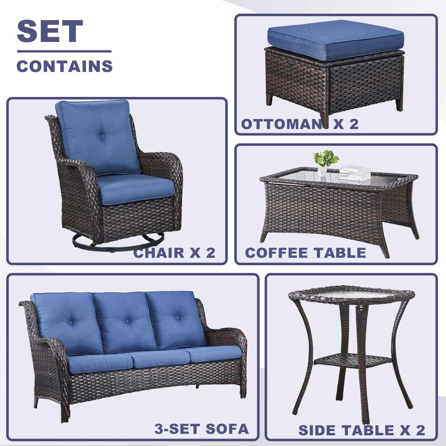 Rilyson FS1318025X2023014-1 Patio-Conversation-Sets - View #3