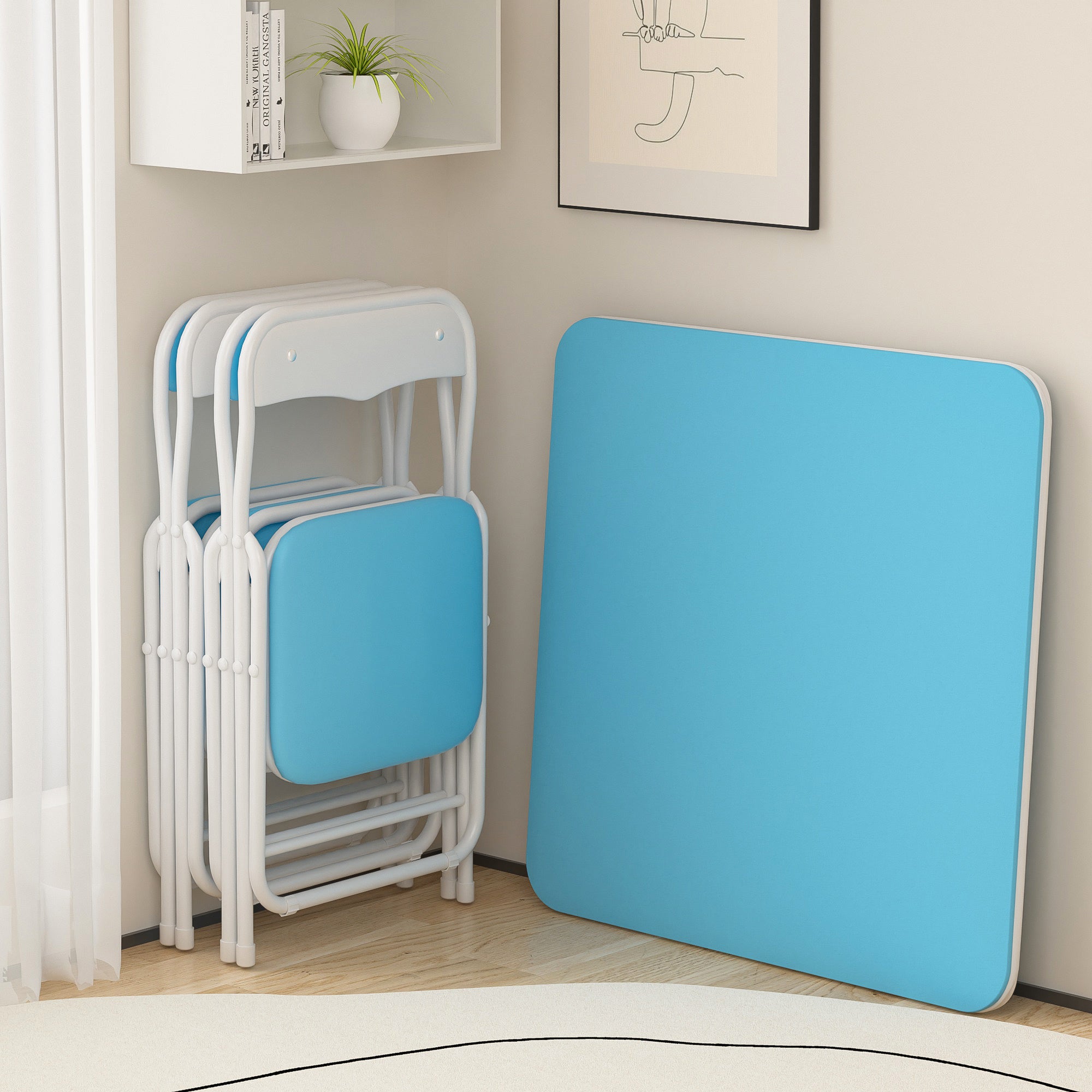 Vecelo LOE-AE-CFT03-BLU Folding-Tables - View #2