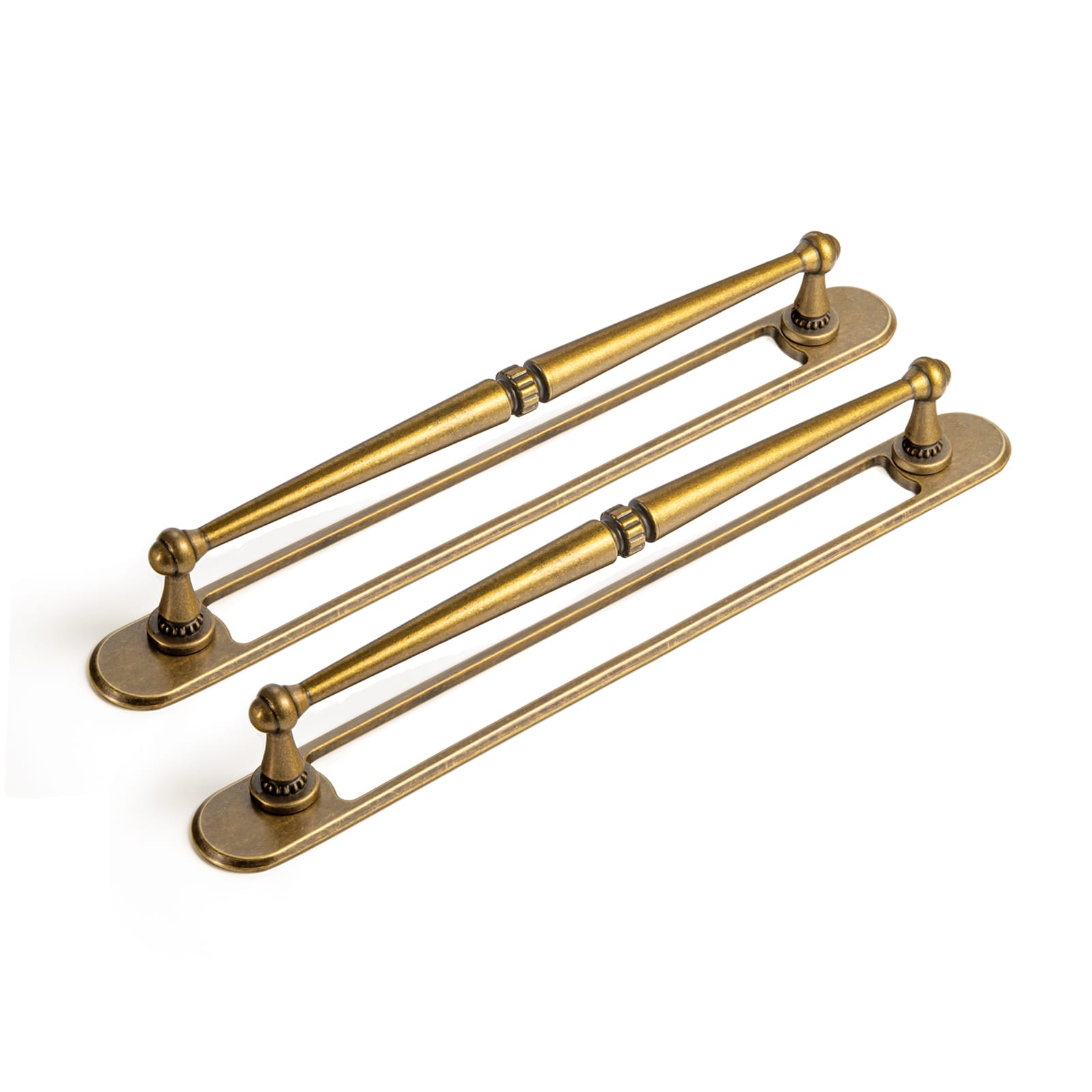 Miaokesen - 7-9/16-in , 7-9/16-in Center to Center Antique Brass Novelty Bar Drawer Pull 2 -Pack
