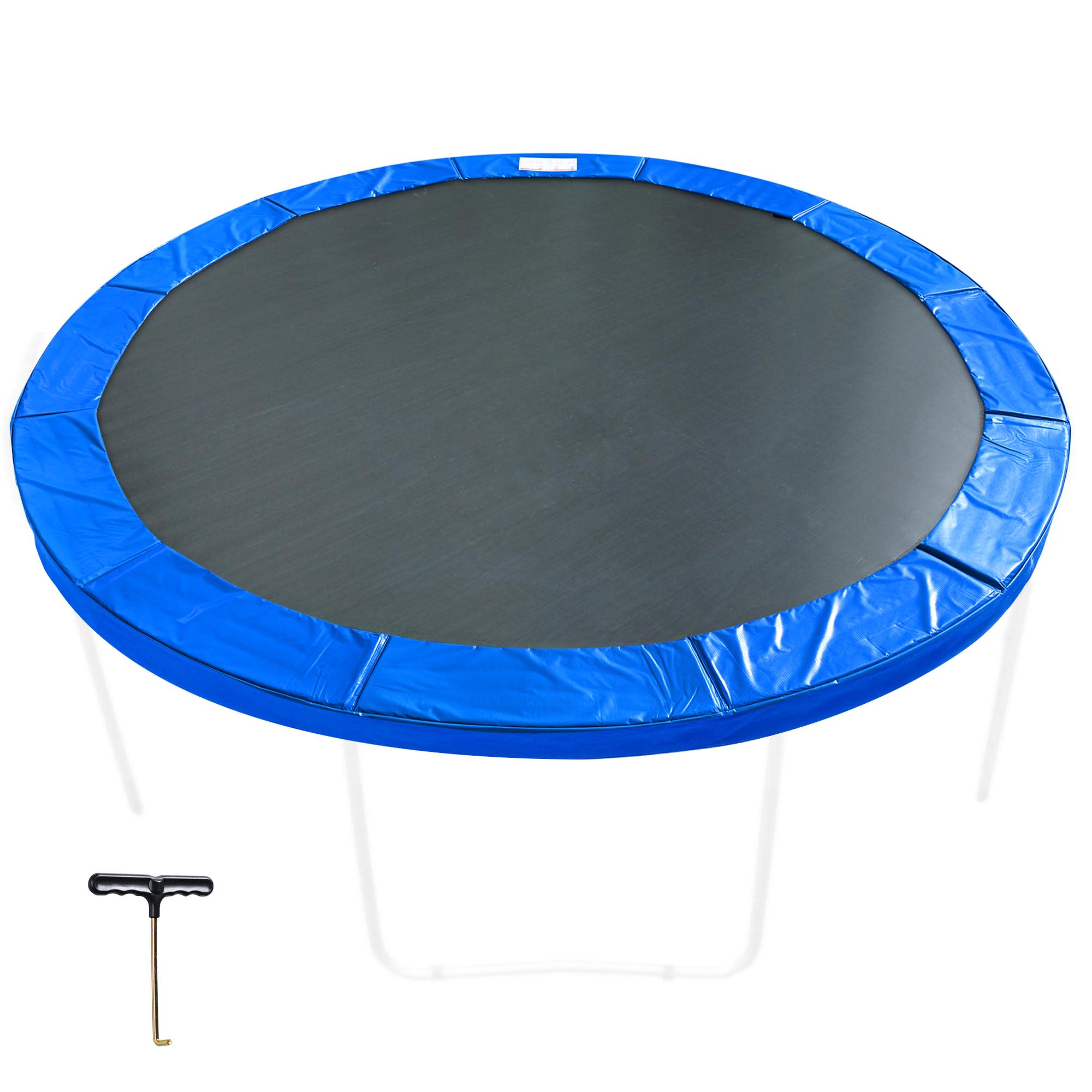 Yescom 09TMTTSP004-13F72-LO Trampoline Mat and Pad Replacement Kit with 72V-Ring Fits 13 ft Trampoline Frame