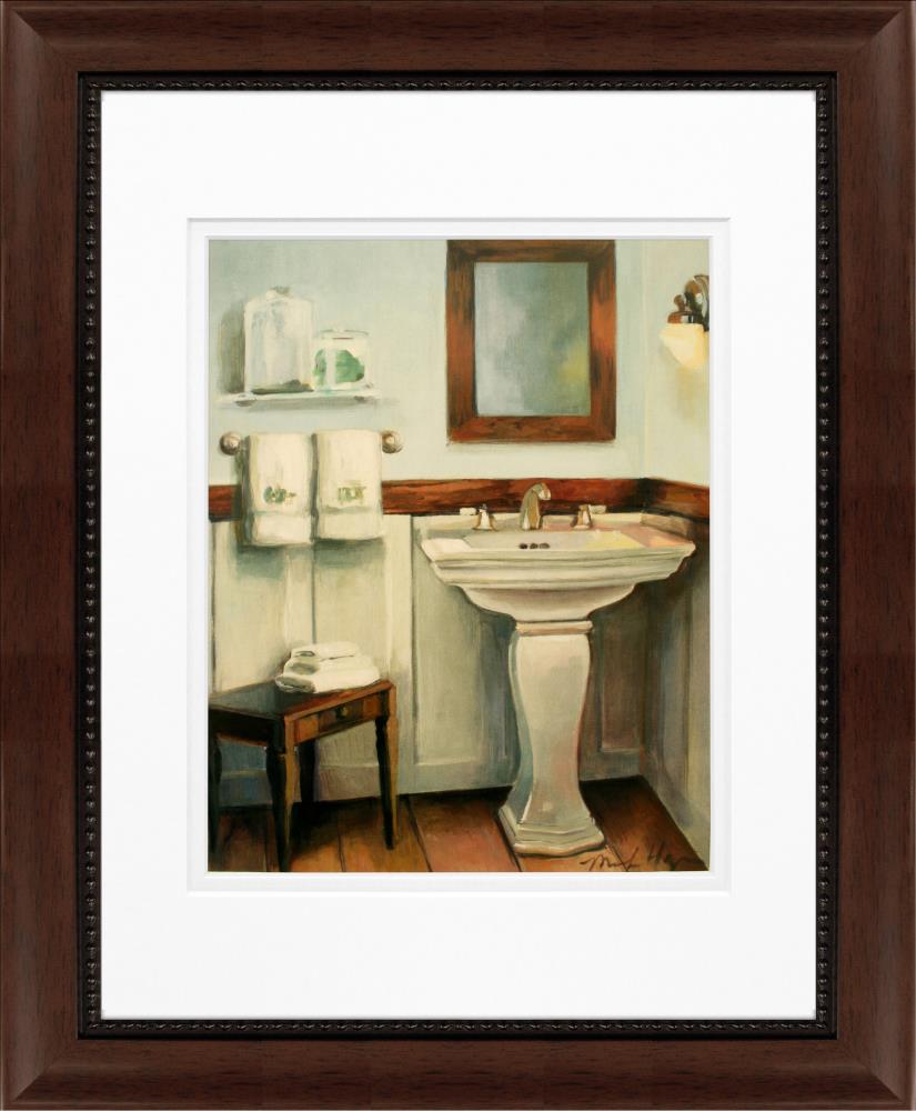 Timeless Frames Framed 17.13-in H x 14.13-in W Bath Paper Print at ...