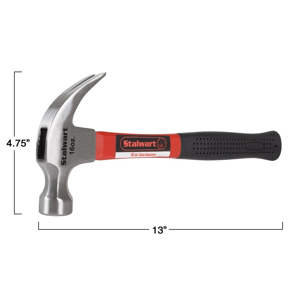 Project Source 10-oz Smooth Face Steel Head Wood Claw Hammer | 69319