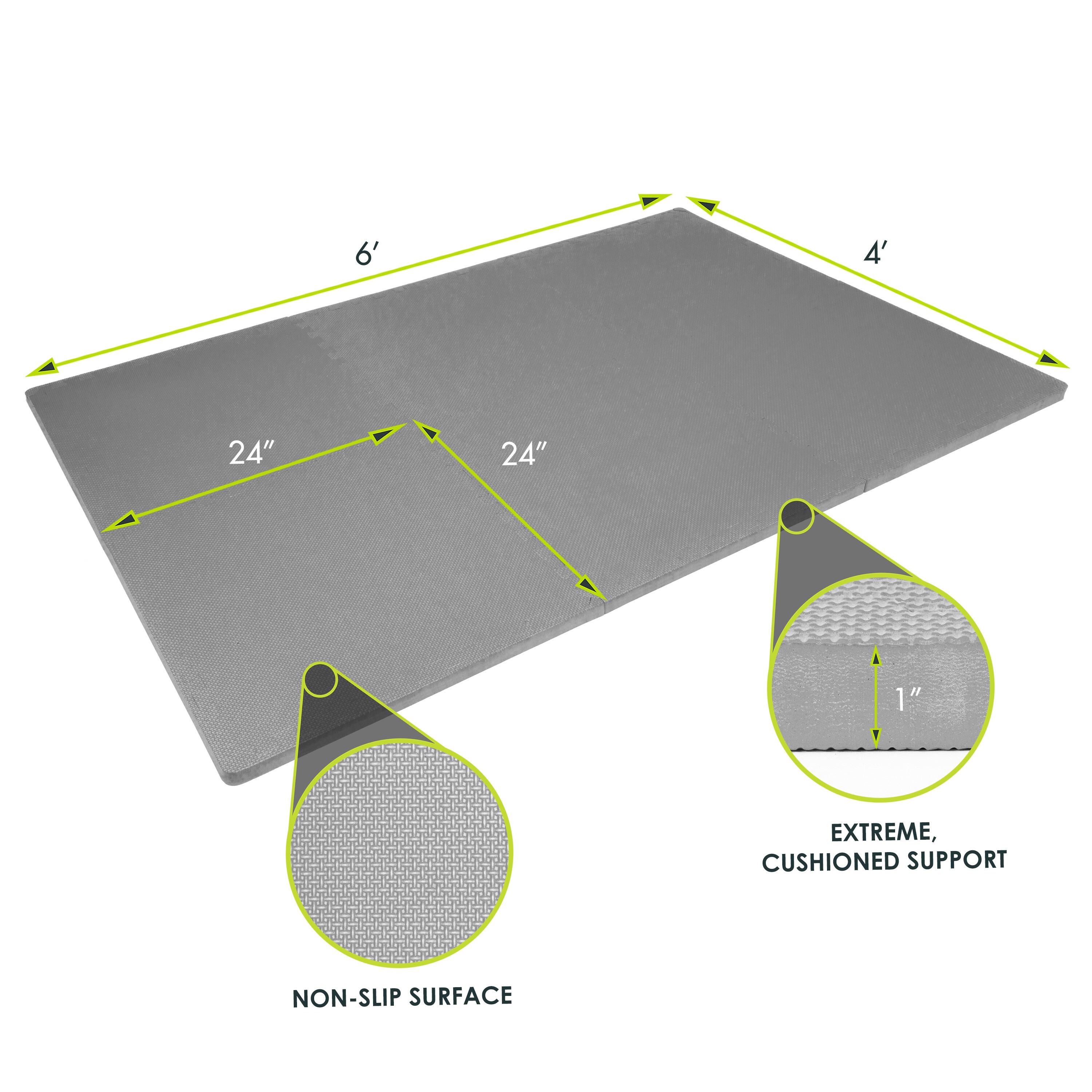 ProsourceFit PS2296HDPMGREY Tile-Multi-Flooring - View #4