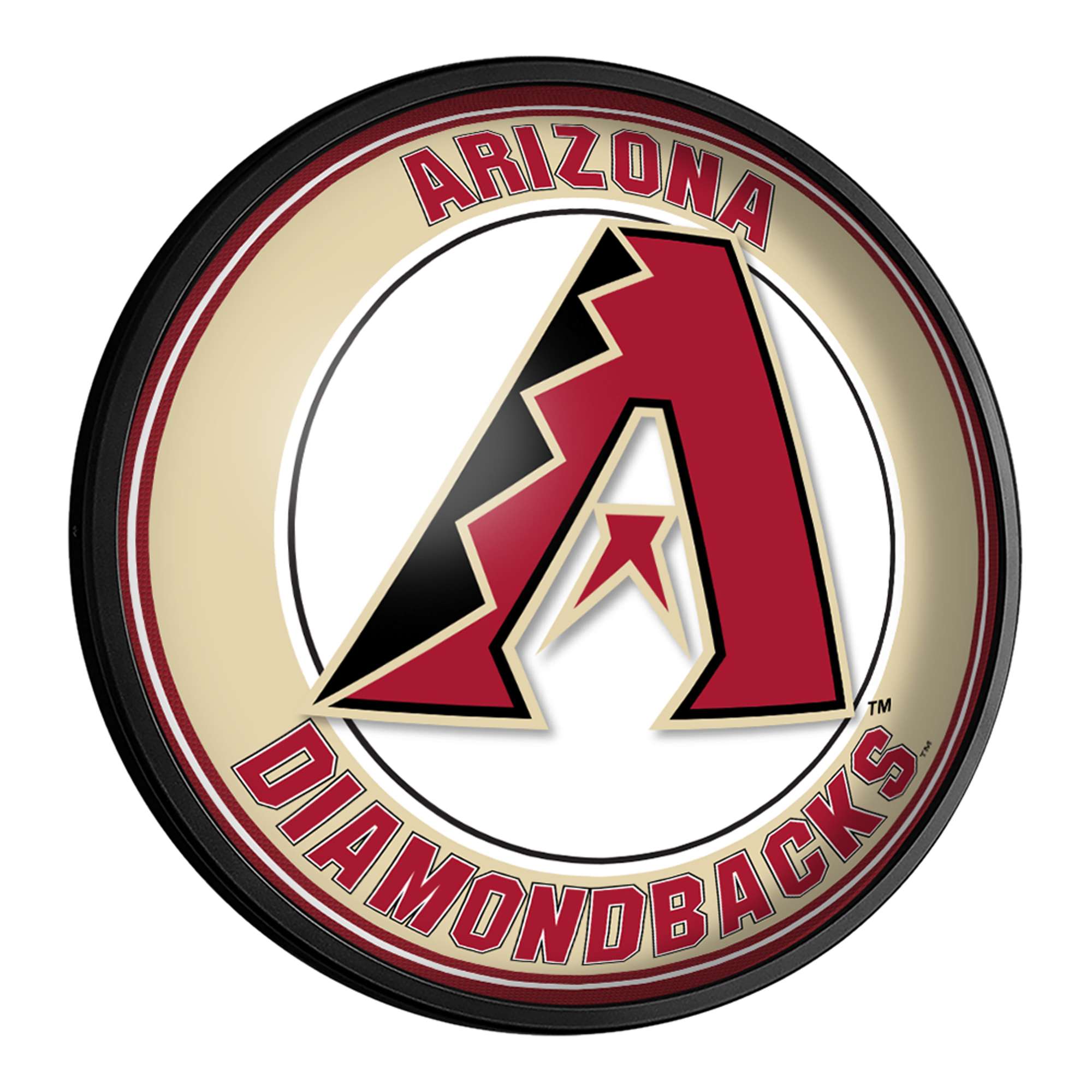The Fan-Brand MBARIZ-130-01 Arizona Diamondbacks Slimline Wall Lights 18-in Constant LED Game room Lighted Sign