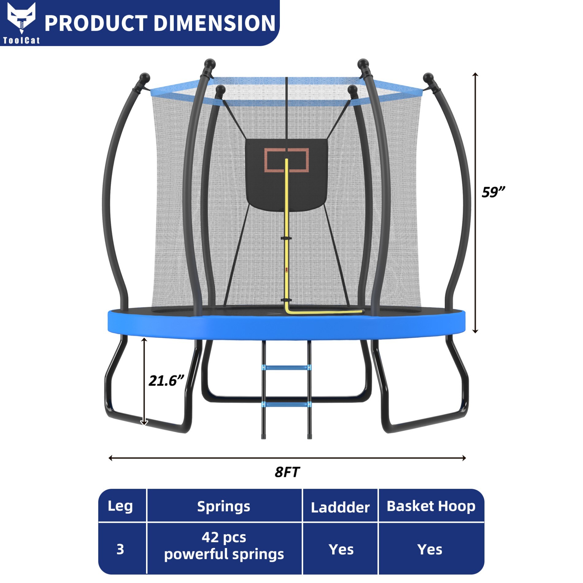 ToolCat LS1-48-HW trampolines - View #2