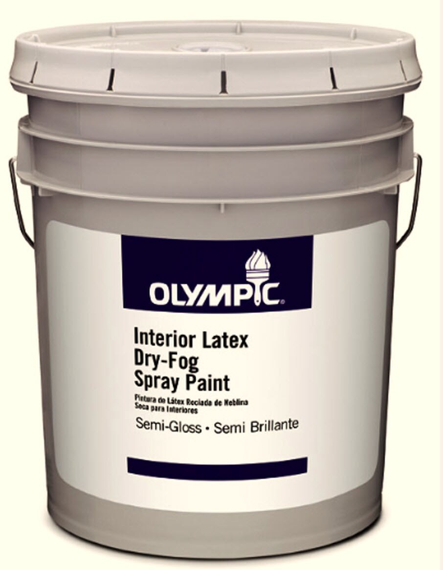 Olympic 76361A05 Semi-gloss White Tintable Latex Interior Paint (5-Gallon)