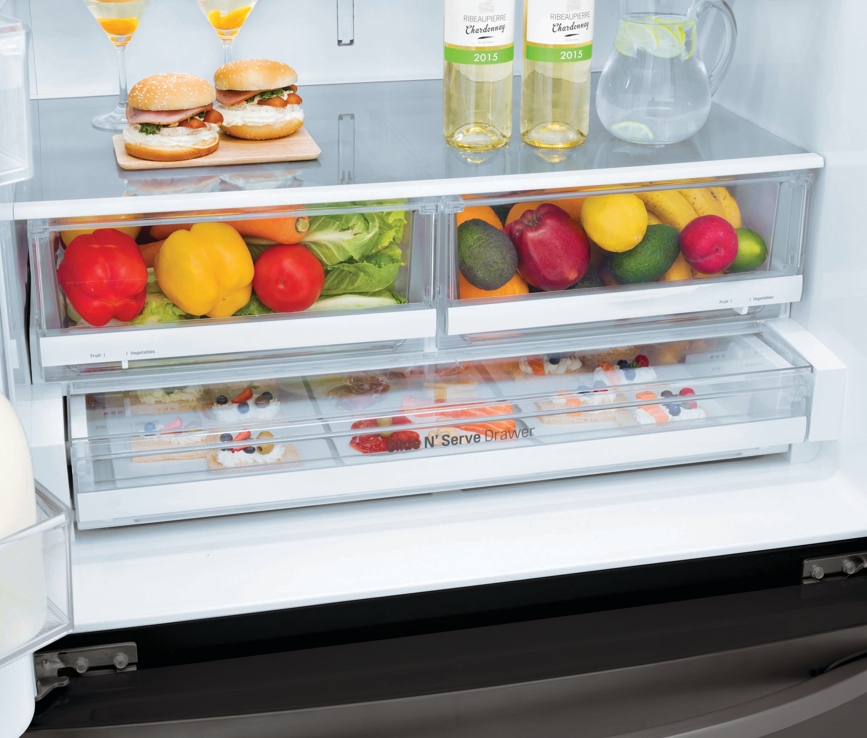 LG LFXC24796D 36 Inch Counter Depth Smart French Door Refrigerator with  23.5 Cu. Ft. Capacity, InstaView™ Door-in-Door®, Dual Evaporators,  SpillProof™