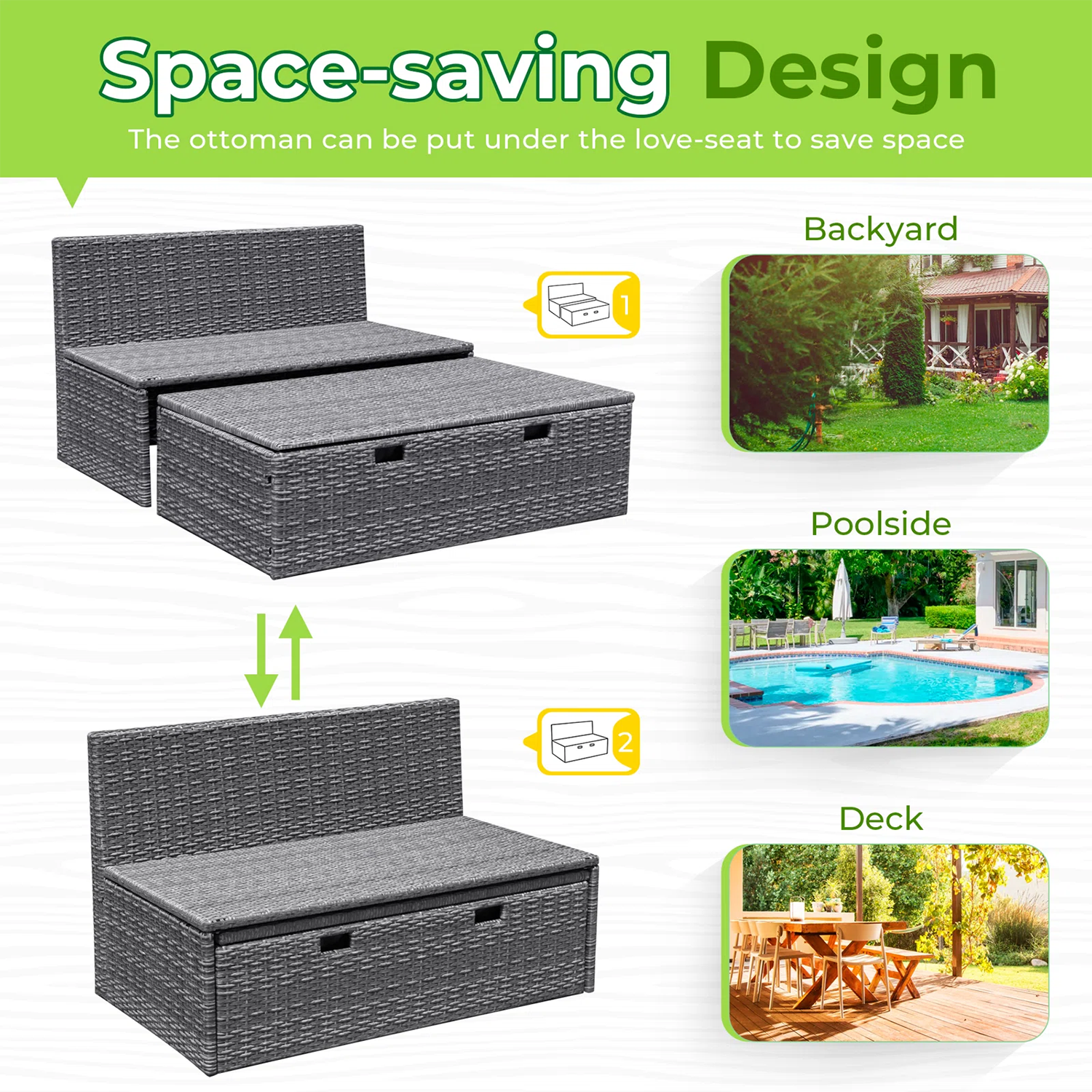Vineego LS-LCRF22-0118-D3 Patio-Sofas-Daybeds - View #5