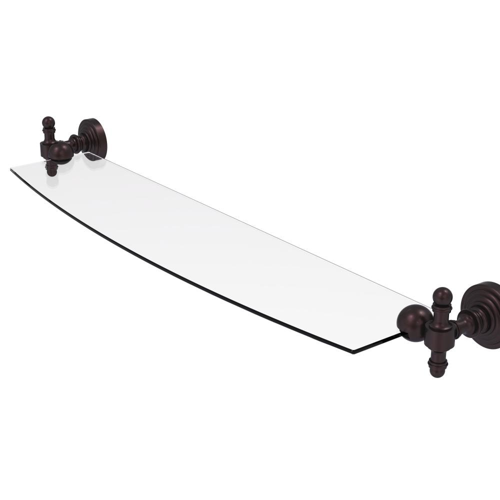 Allied Brass RW-33/24-ABZ Retro Wave Antique Bronze Wall mount Bathroom Shelf ( 24-in x 2.5-in x 5-in )