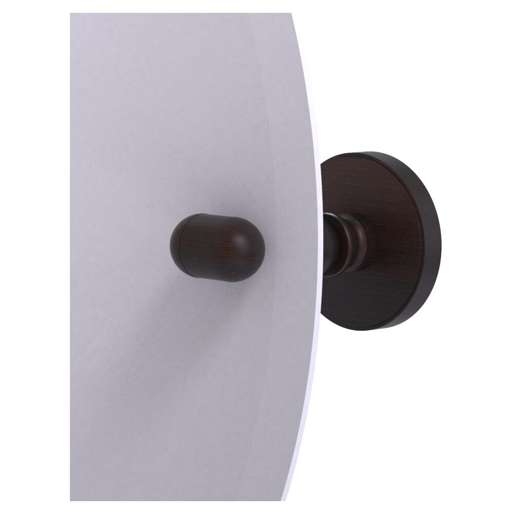 Elegantly Designed 22" Frameless Round Mirror with Beveled Edge