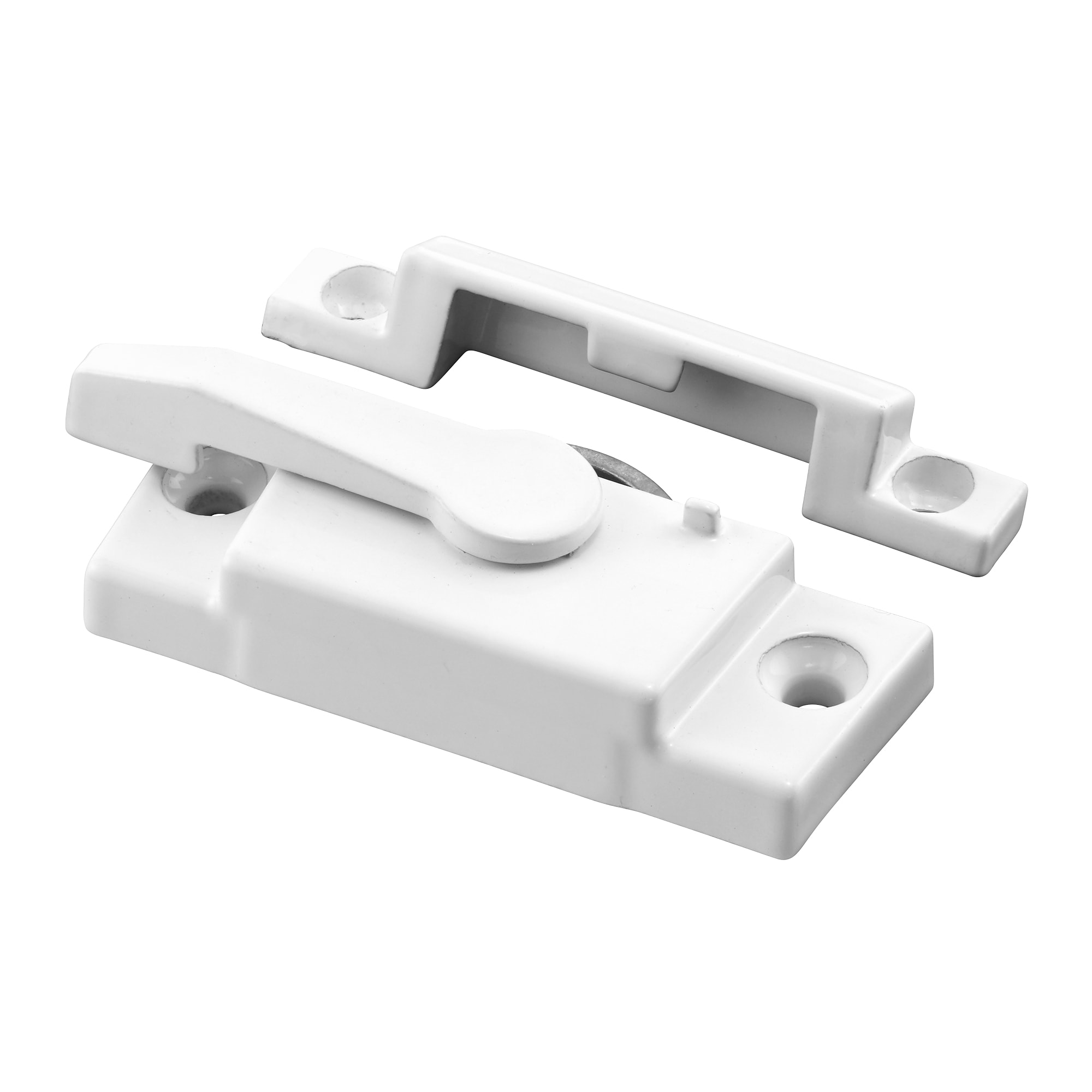 Prime-Line F 2922 2-1/4-in 2-5/16-in White Die-cast Sliding Window Sash Lock