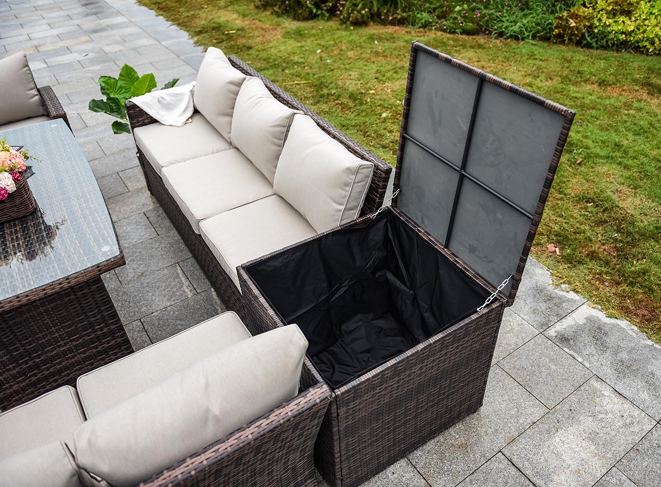 Direct Wicker DWS-1403B-BROWN Patio-Conversation-Sets - View #6