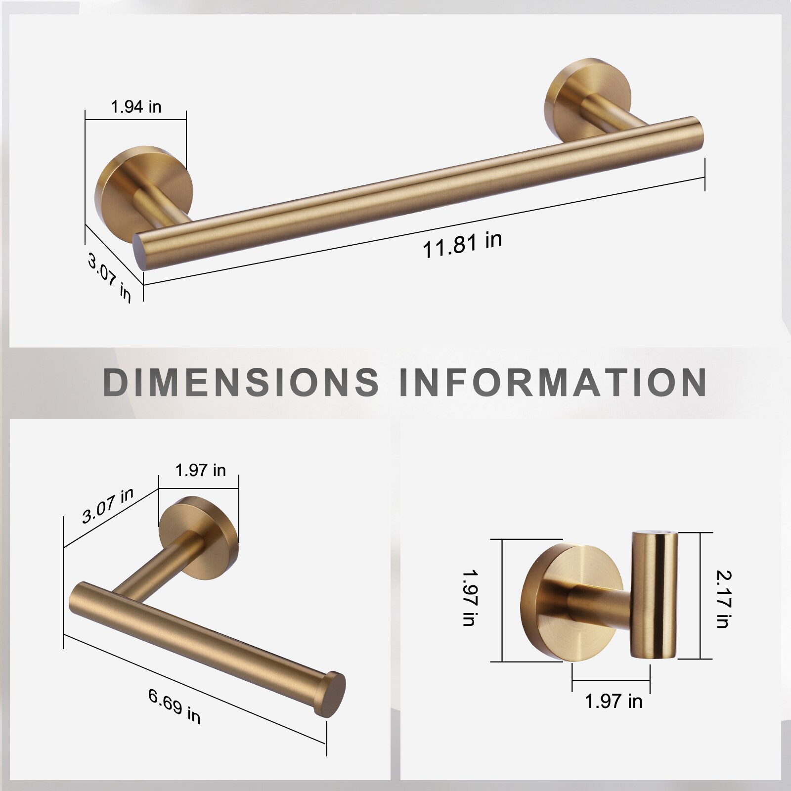 WOWOW 410013G-LW Decorative-Bath-Hardware-Kits - View #3