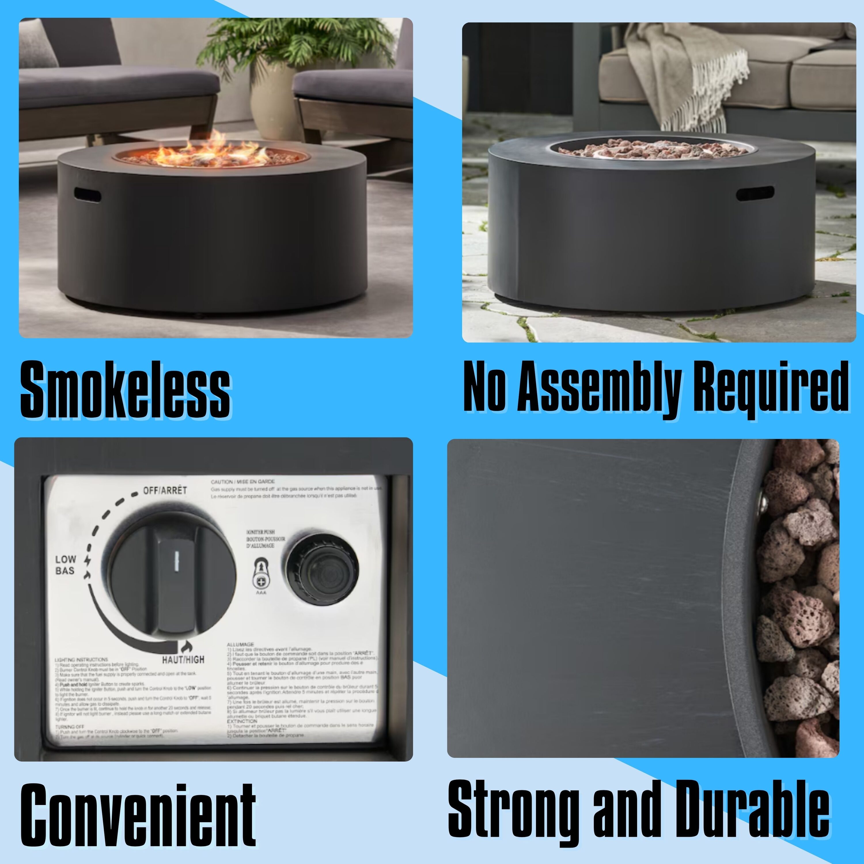 ToolCat PG2-49-PT Outdoor-Gas-Firepits - View #2