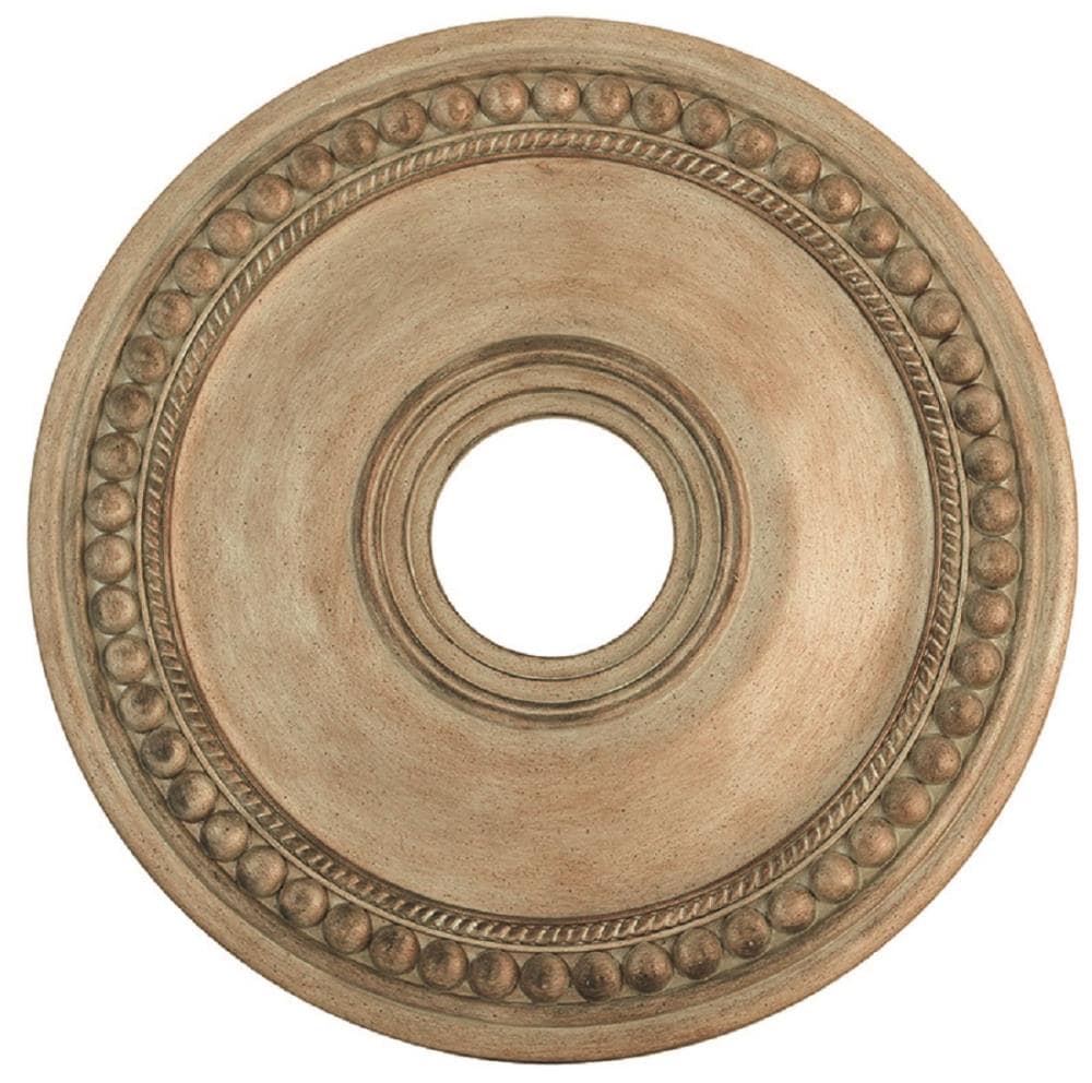 Livex Lighting 82074-73 Wingate 20-in W x 20-in L Traditional Antique Silver Leaf Polyurethane Ceiling Medallion