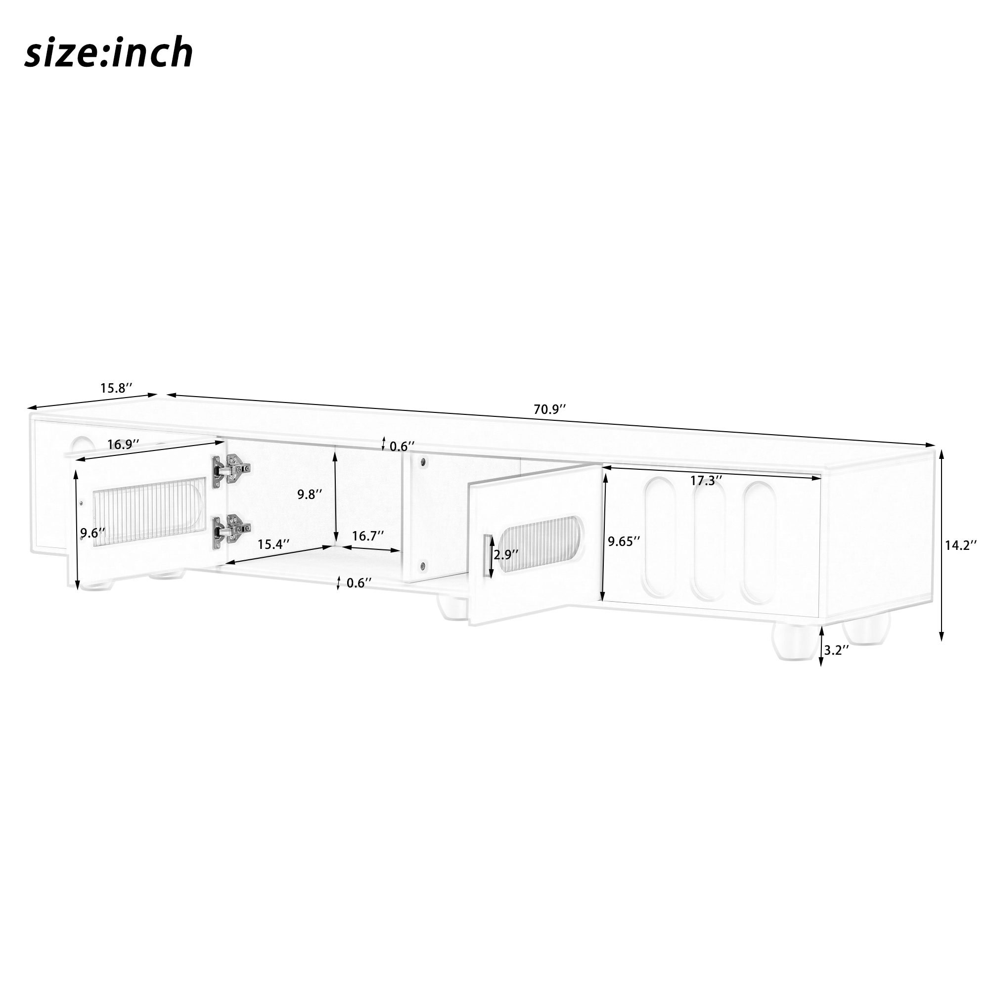 JIMSMAISON JMUCTS24B Tv-Stands - View #7