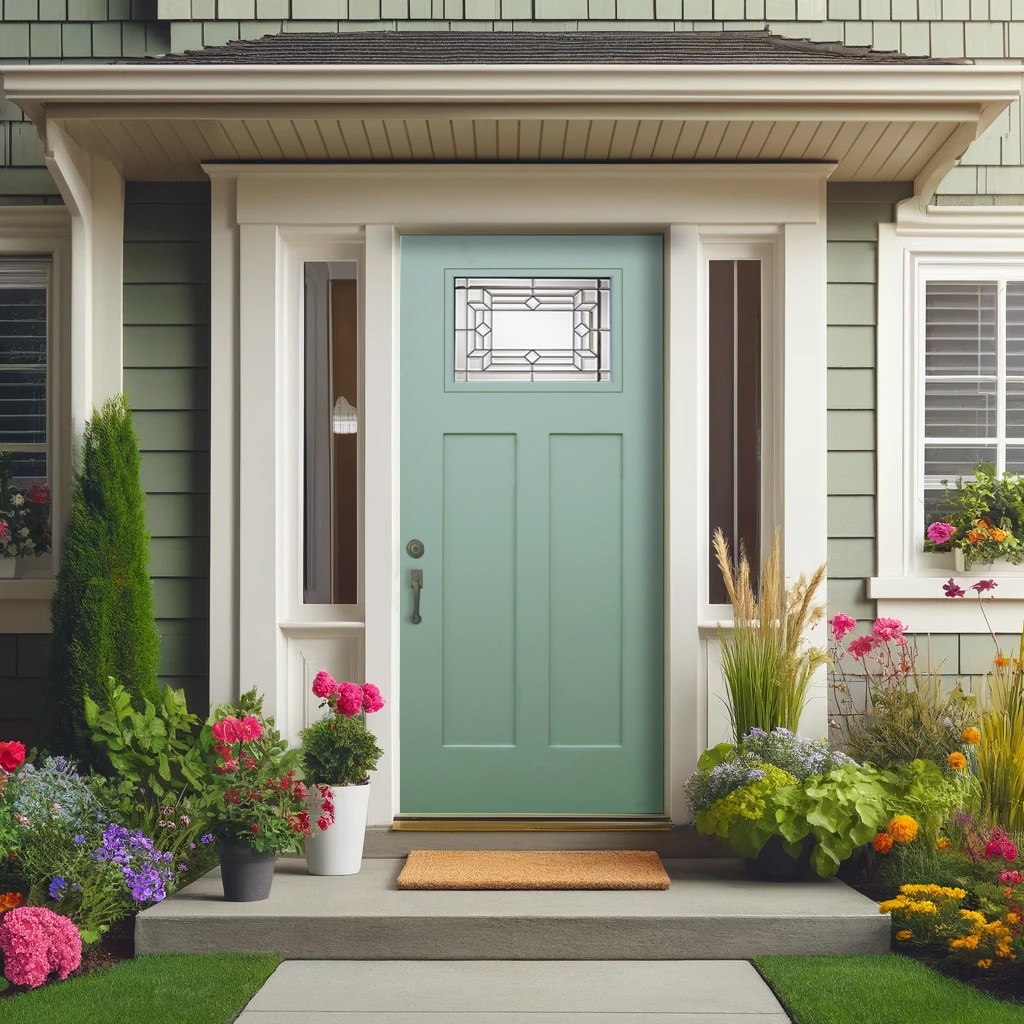 CALHOME PU8-KW-GREEN-80X36 Entry-Doors - View #2