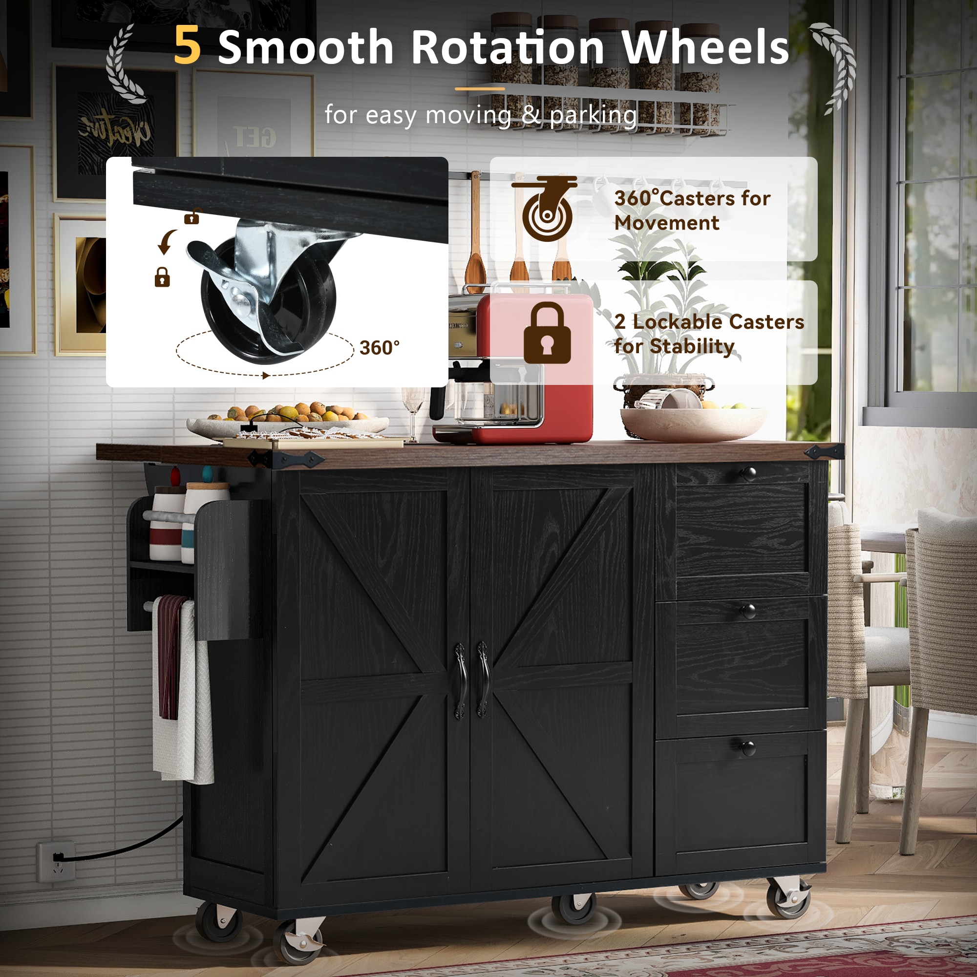 Kahomvis KK-QPO2-9B Kitchen-Furniture - View #8