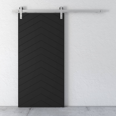 Urban Woodcraft 40-in x 83-in Painted Espresso Z-frame Prefinished Pine MDF Single Barn Door (Hardware Included) Urban Woodcraft 40-in x 83-in Painted Espresso Z-frame Prefinished Pine MDF Single Barn Door (Hardware Included)