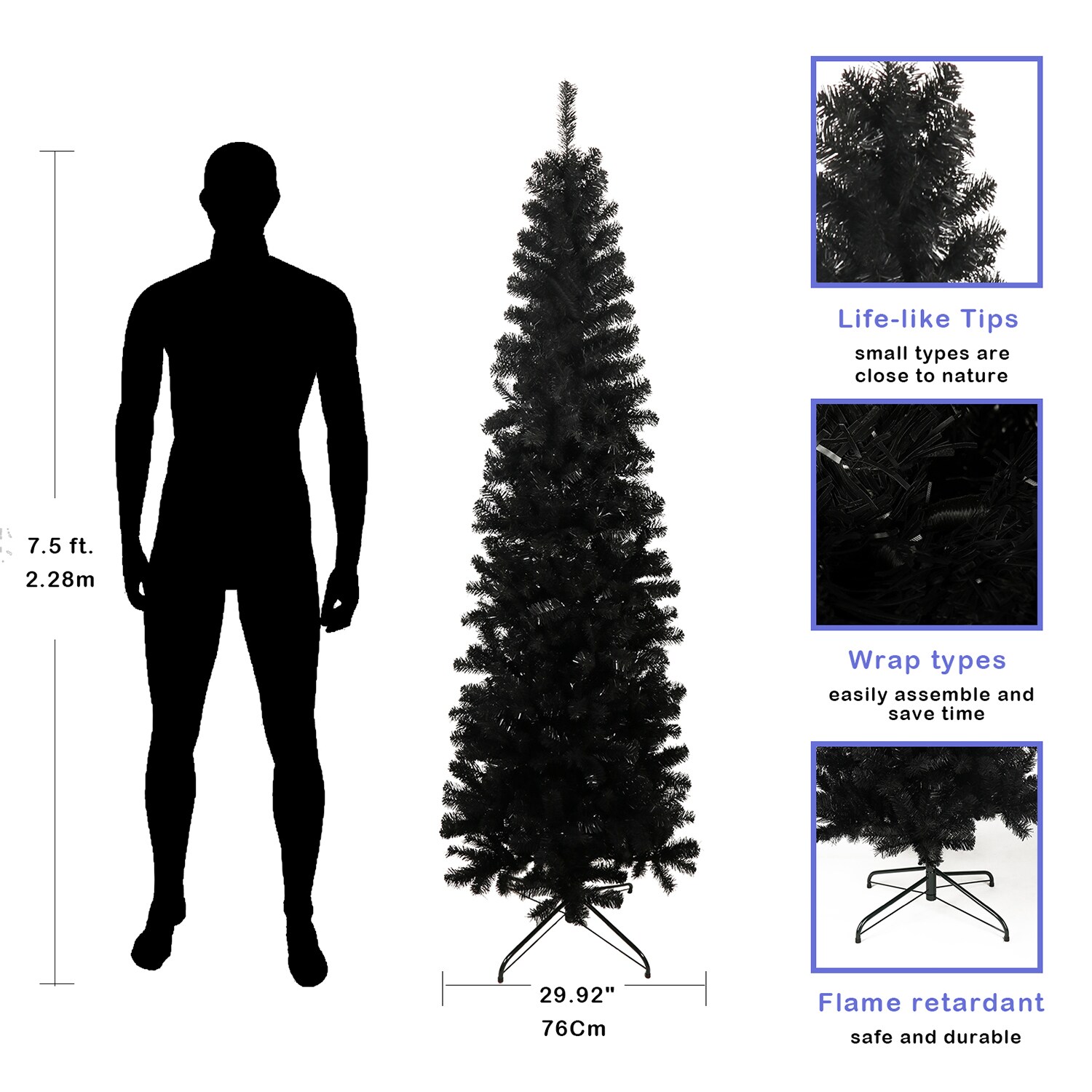 Bybafun YA7200012 Artificial-Christmas-Trees - View #6