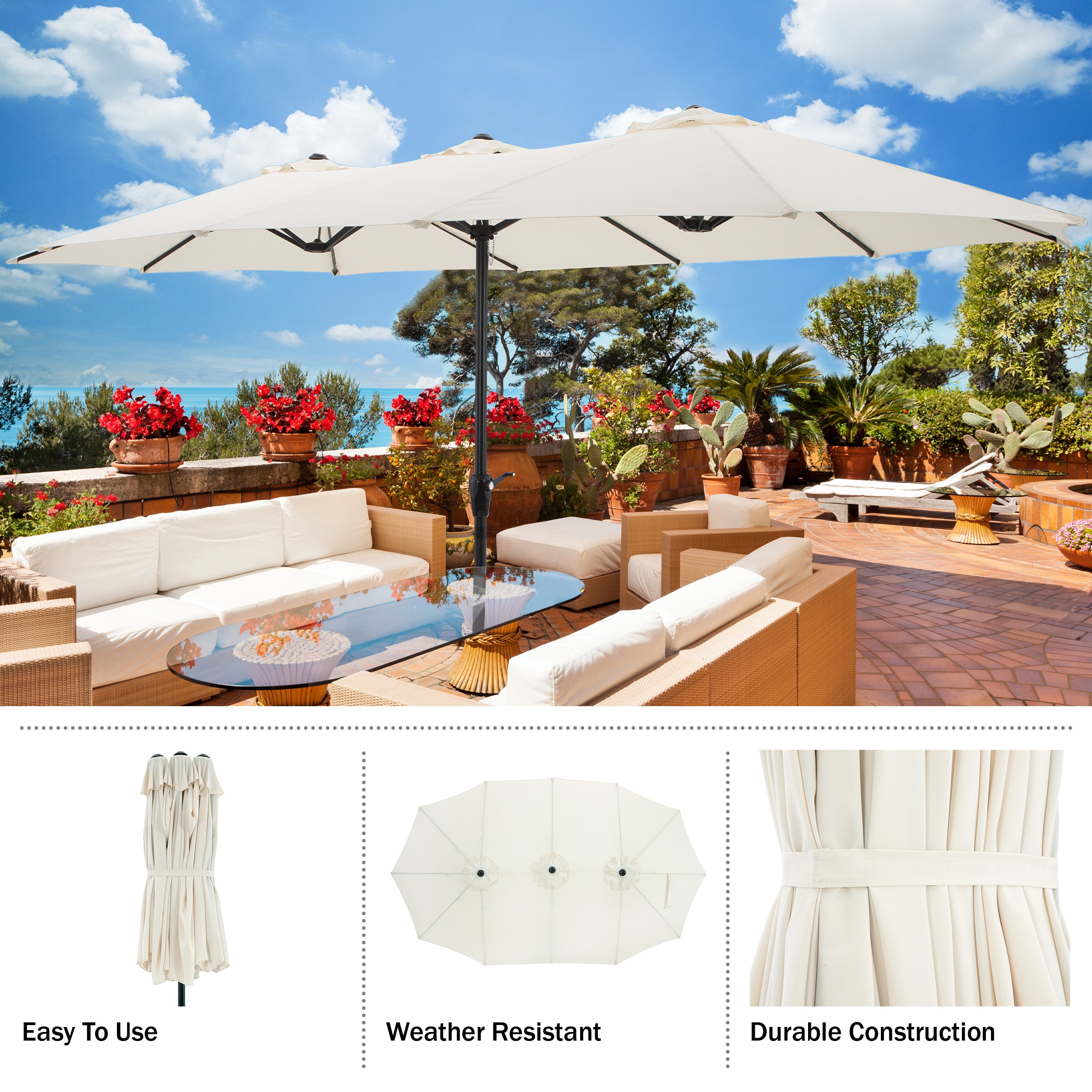 Pure Garden 50-LG1283 Umbrellas-2 - View #3