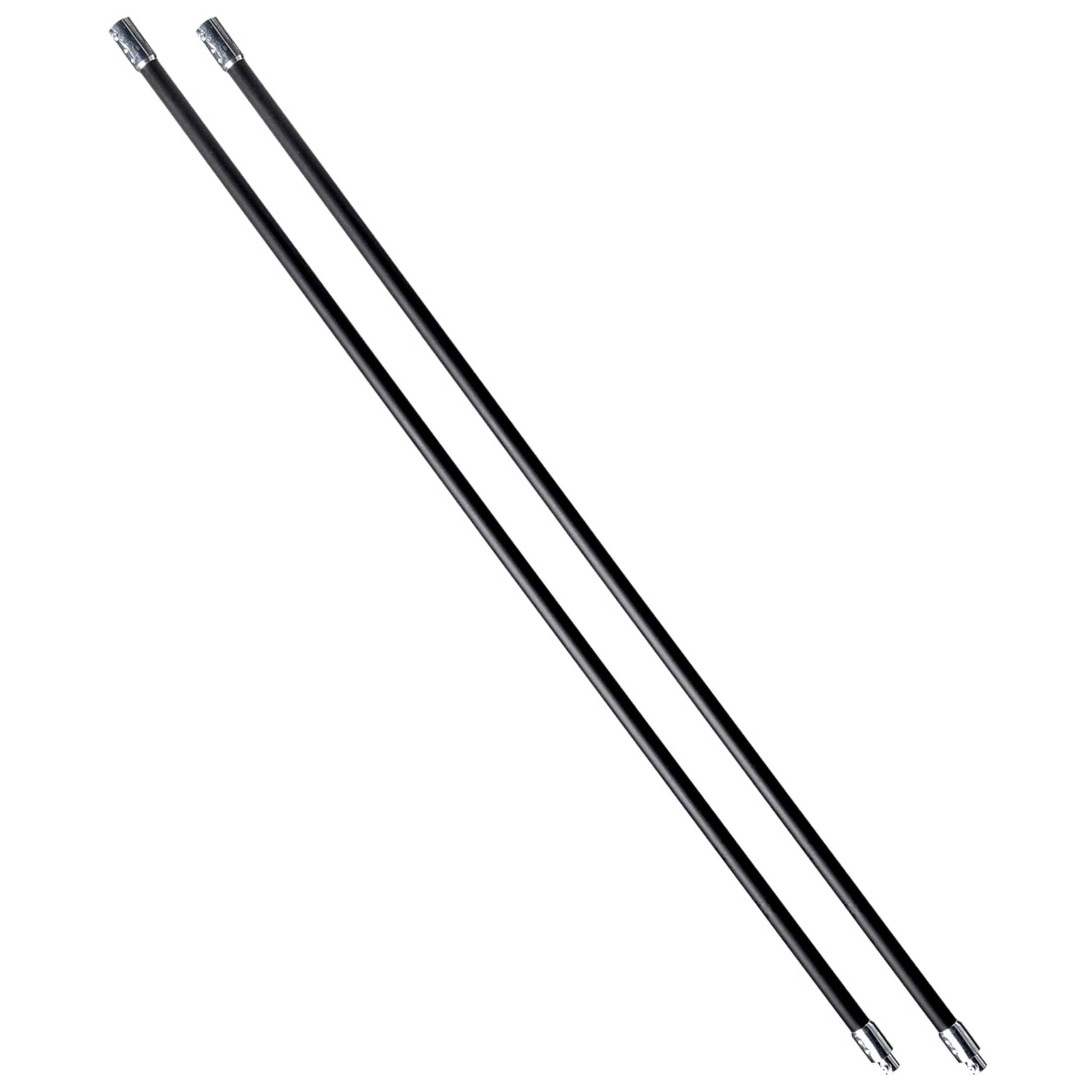 Gardus  SootEater Rotary Chimney Rod Set - 6' Rotary Black Chimney Cleaner Extension Rods Kit w/a Quick-Connect System for Long Chimney Pole CRD307.