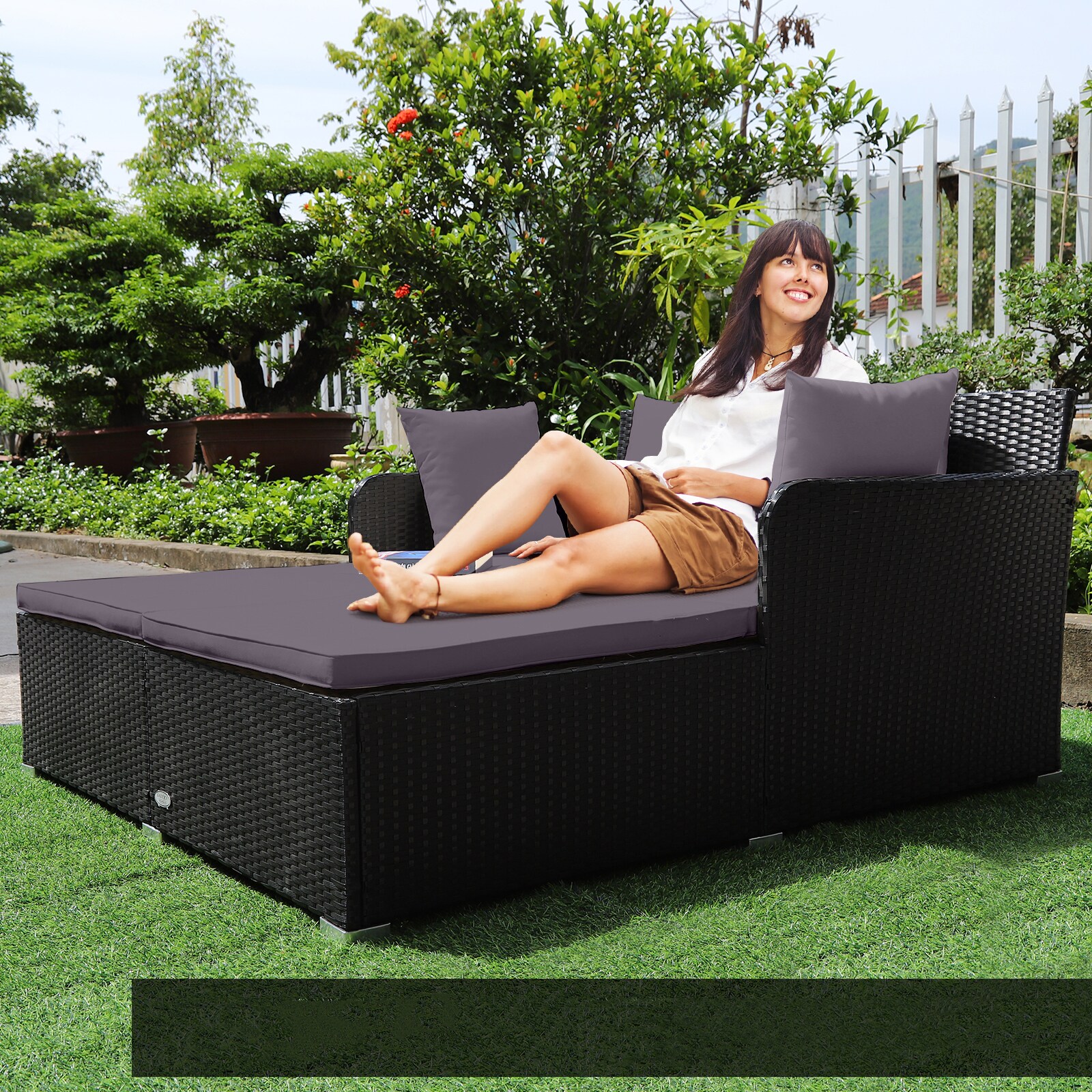 Costway HW67329GR Patio-Sofas-Daybeds - View #8