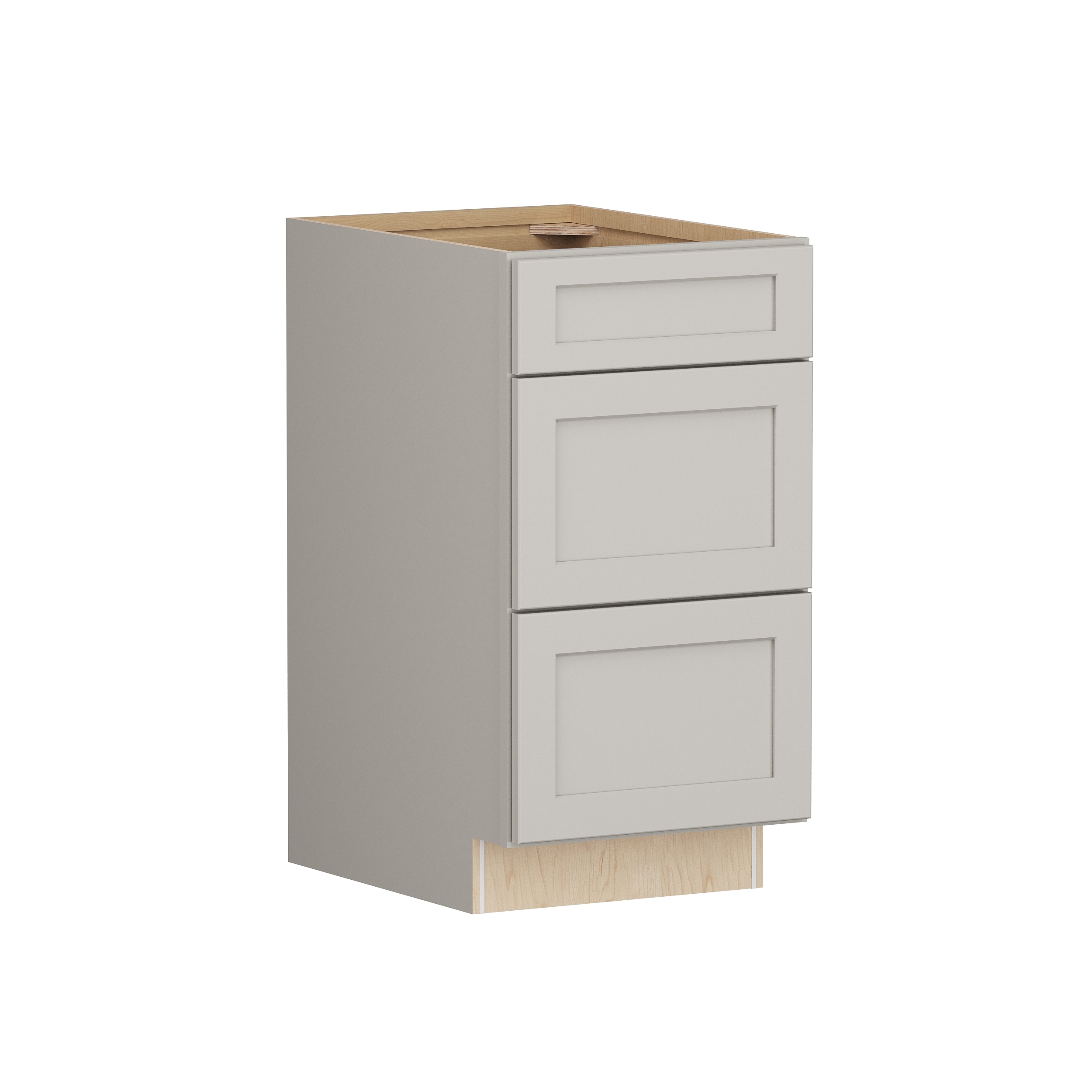 Shenandoah PRO Express SPE 90MYS-21180 Breckenridge 18-in W x 34.5-in H x 24-in D Stone Full Overlay 3 -Drawers Drawer Base Fully assembled Plywood Cabinet Shaker)