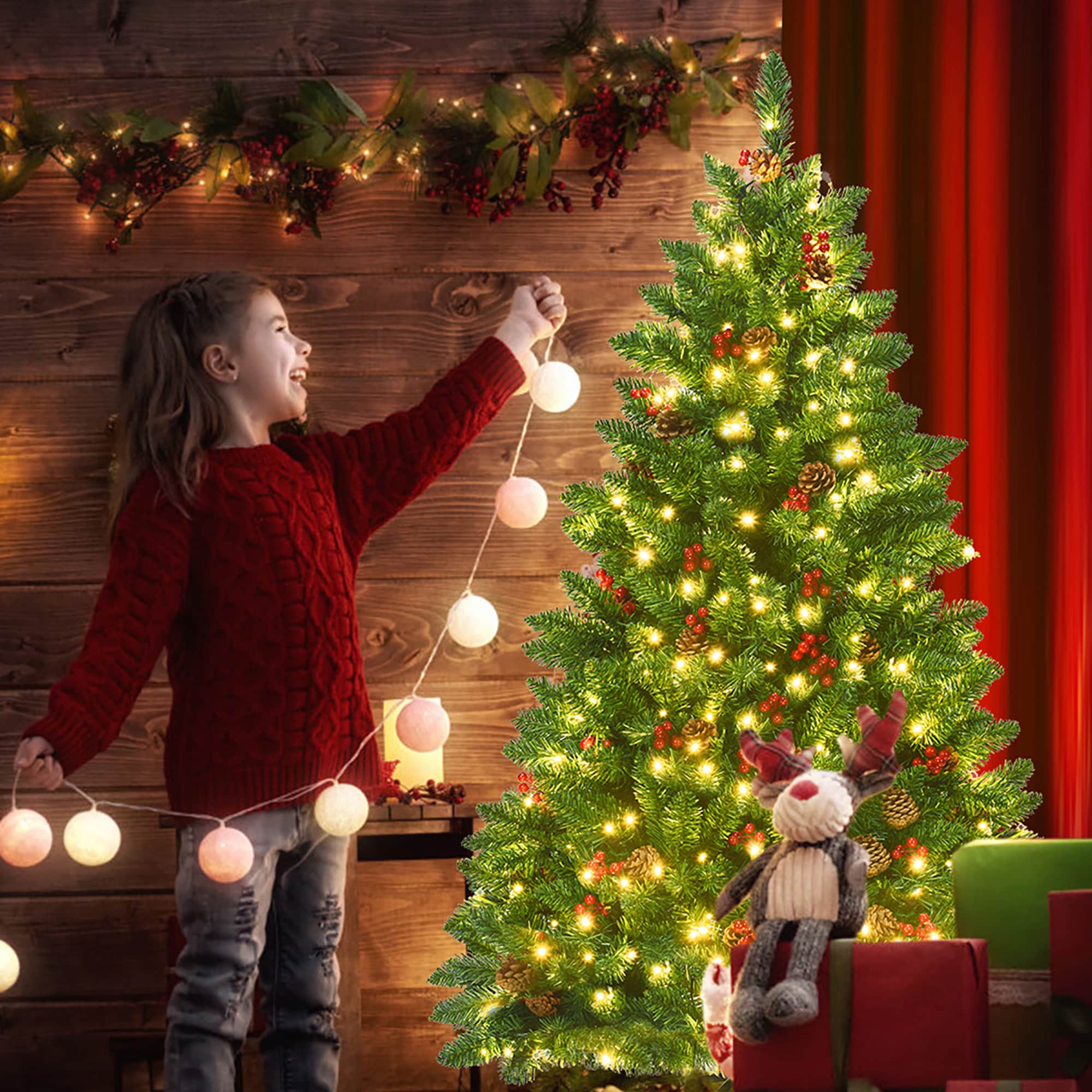 Costway CM22850US Artificial-Christmas-Trees - View #9