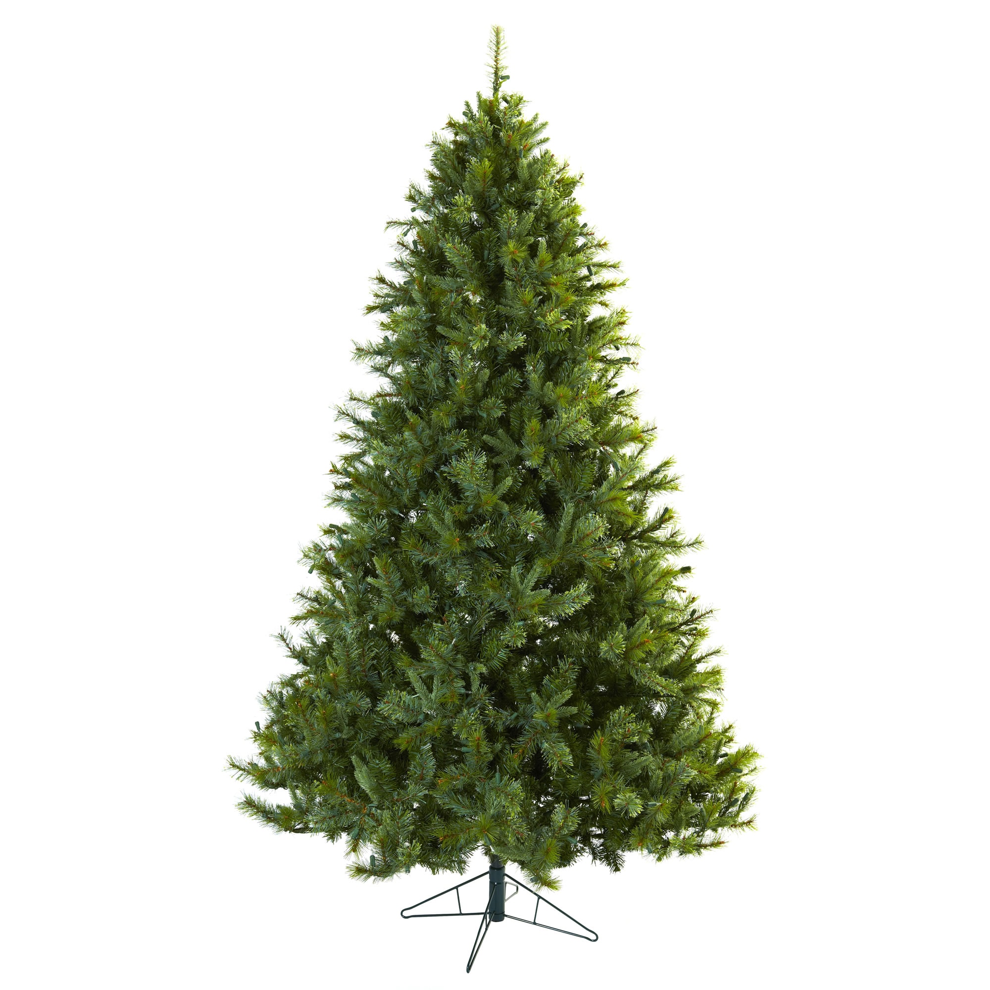 7.5' Green Pine Artificial Christmas Tree with Clear Lights