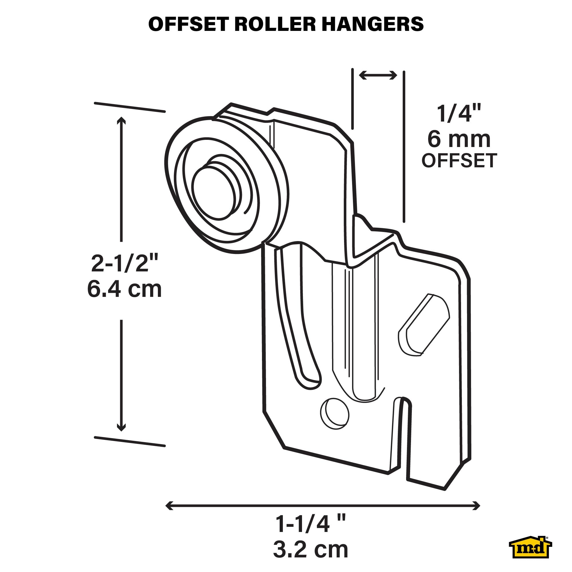 M-D 45410 Sliding-Closet-Door-Rollers - View #2
