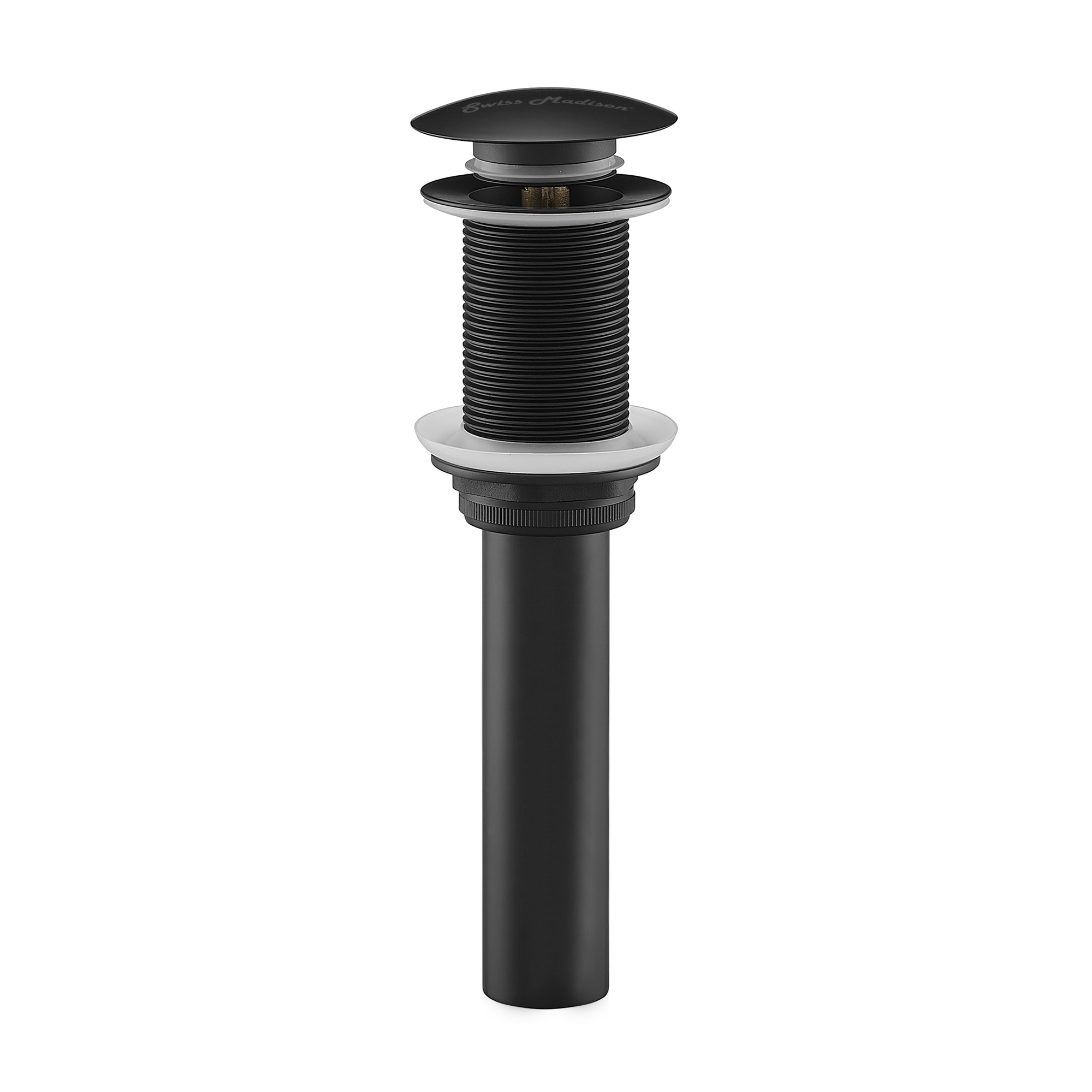 Swiss Madison SM-25-SACTM14BK Matte Black Bathroom Sink pop up drain