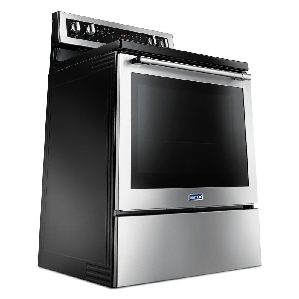 Maytag® 30 Fingerprint Resistant Stainless Steel Free Standing Double Oven  Electric Range, Classic Maytag