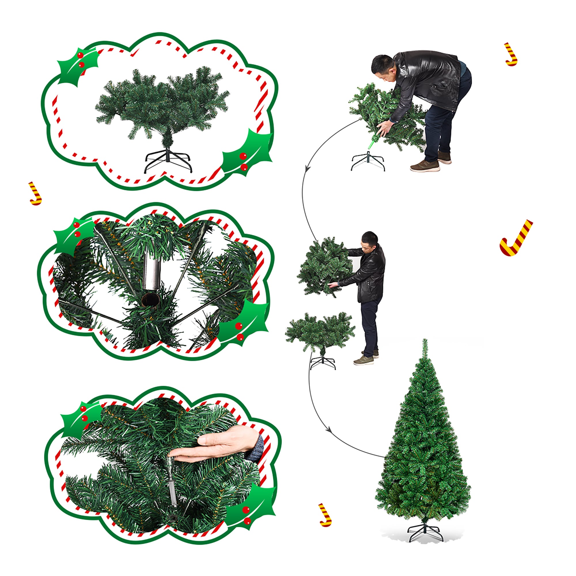 Forclover ALHY-21CM6 Artificial-Christmas-Trees - View #10