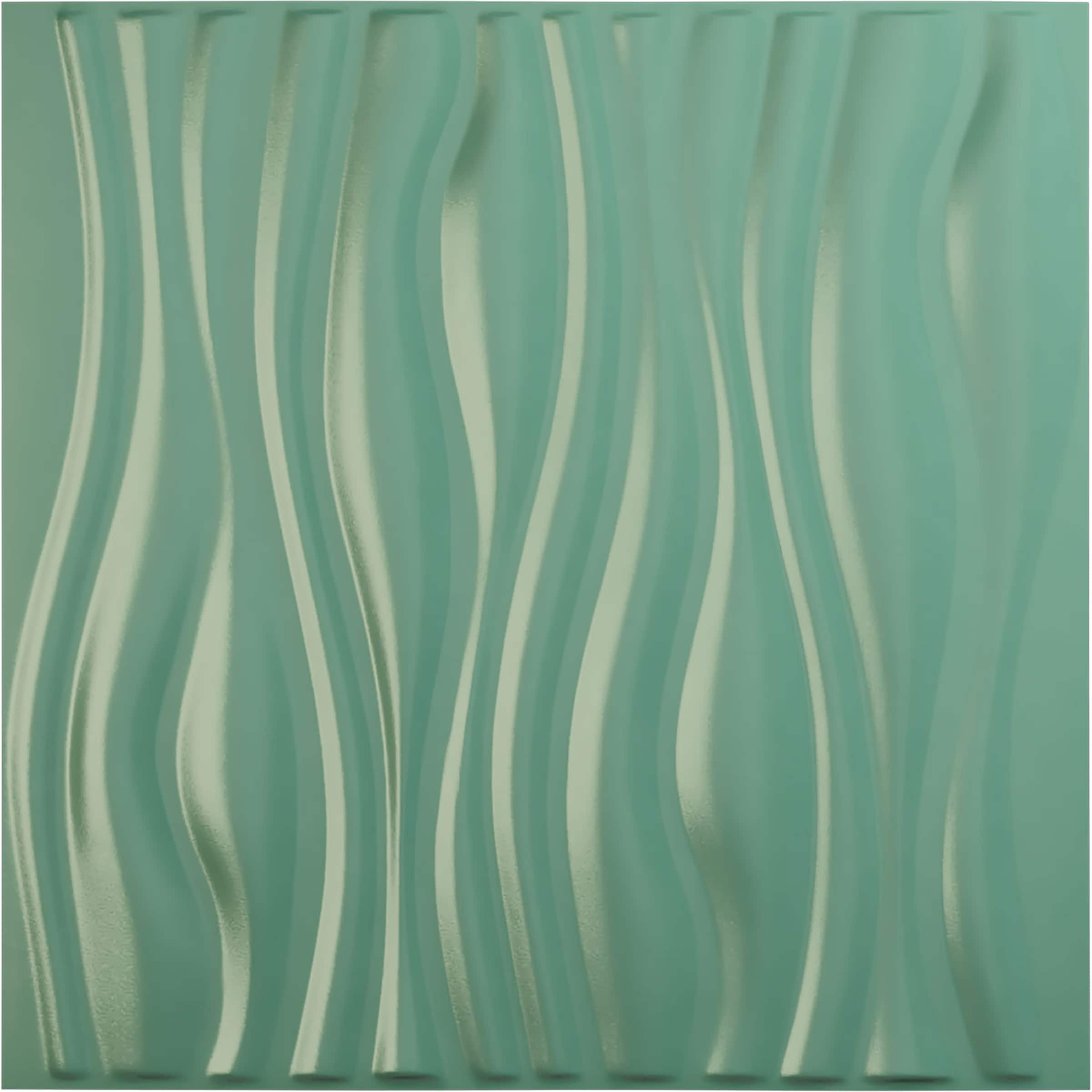 Ekena Millwork WP20X20LEFSM 19-5/8-in x 19-5/8-in Embossed Paintable/Stainable Green PVC Abstract Wall Panel ( 2.67-sq ft )