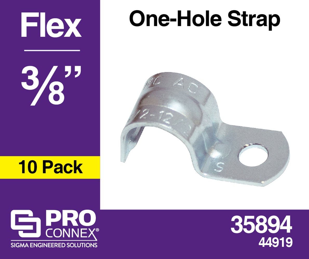 Sigma ProConnex 3/8-in Flexible Steel One-hole Strap Conduit