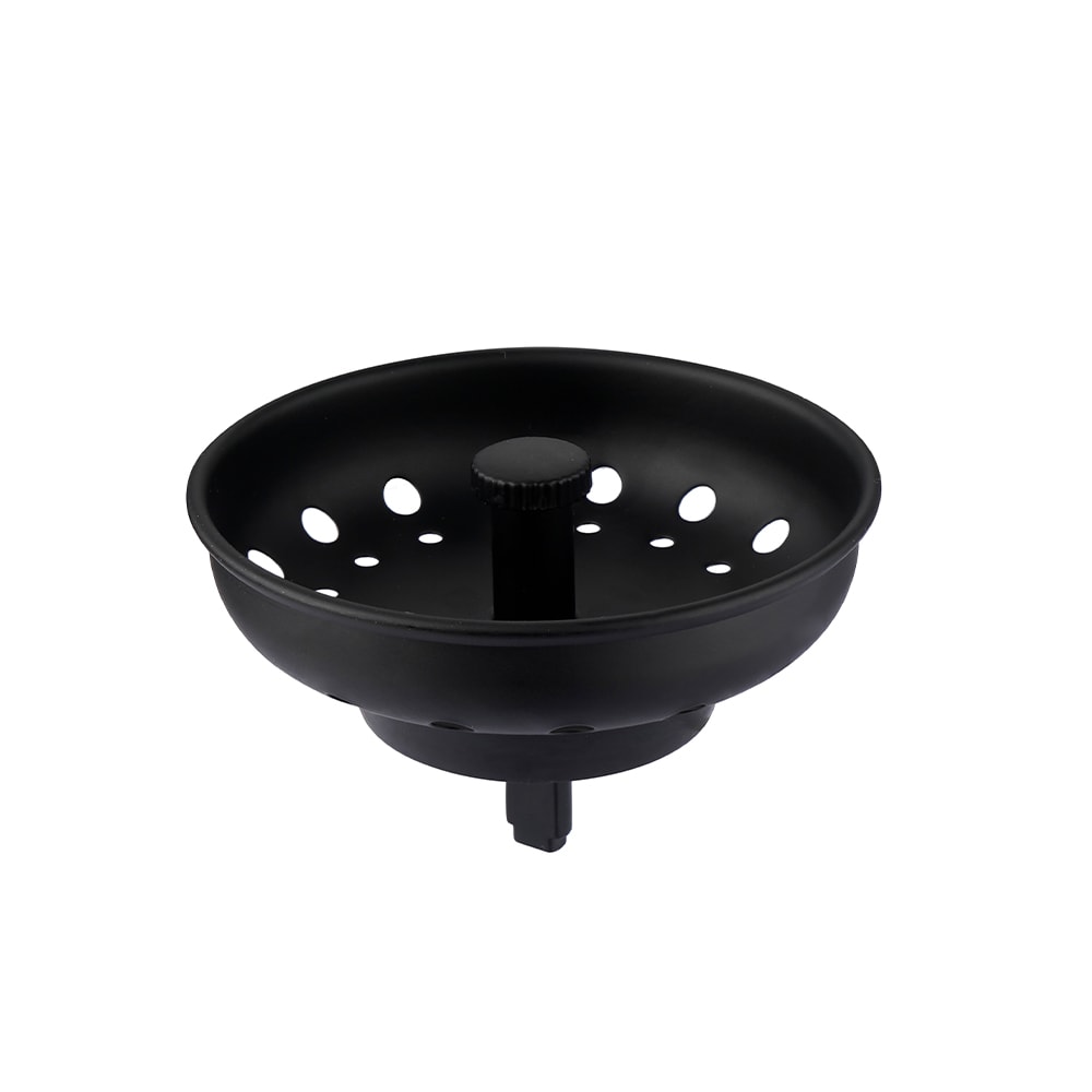 Matte Black Sink Strainer Basket & Stainless 7684200