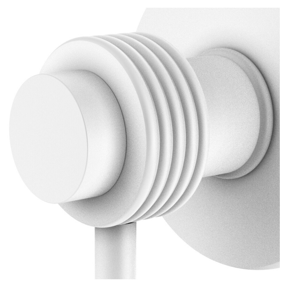 Allied Brass Mercury Matte White Single Wall Mount Towel Hook in the