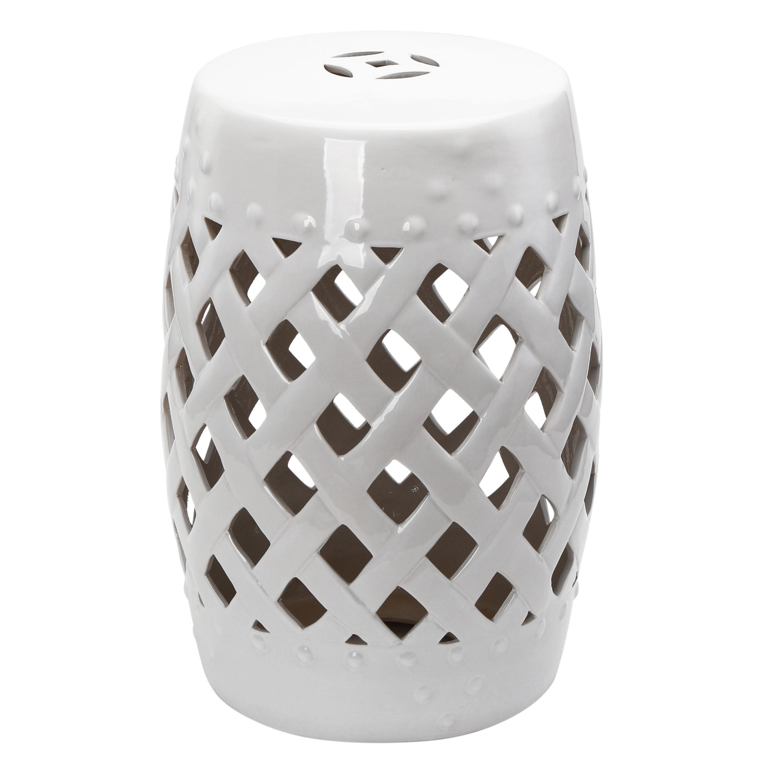 Miki Shinly AB-2543-119JJ Round Side Table Round Outdoor End Table 12.5-in W x 12.5-in L