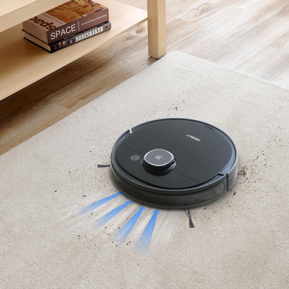 ECOVACS ROBOTICS DEEBOT OZMO Black Auto Charging Robotic Vacuum in